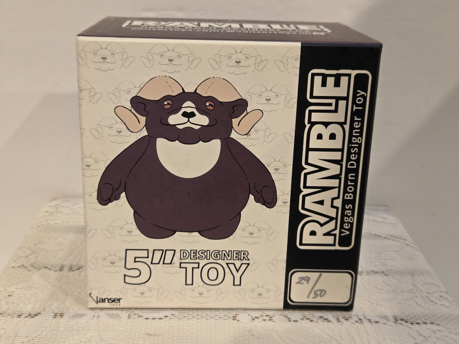 5” Designer Toy RAMBLE Vegas Born Designer Toy By Vanser Toys 29/50 RARE FREE SH