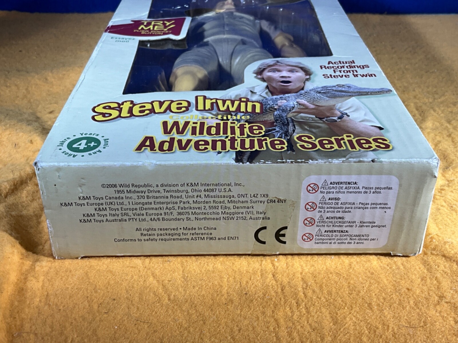 O11-11 STEVE IRWIN TALKING ACTION FIGURE – AUSTRALIA ZOO 2005 – CROCODILE HUNTER