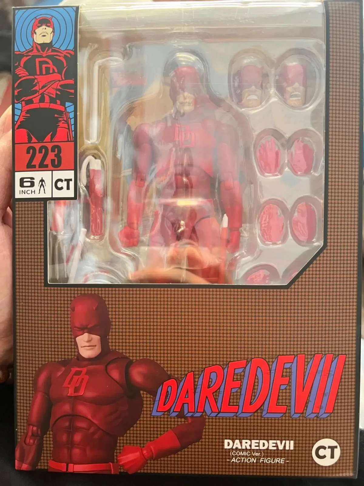 Daredevil Comic Version w/Accessory 6&Prime; Action Figure CT Toys #223 New Box