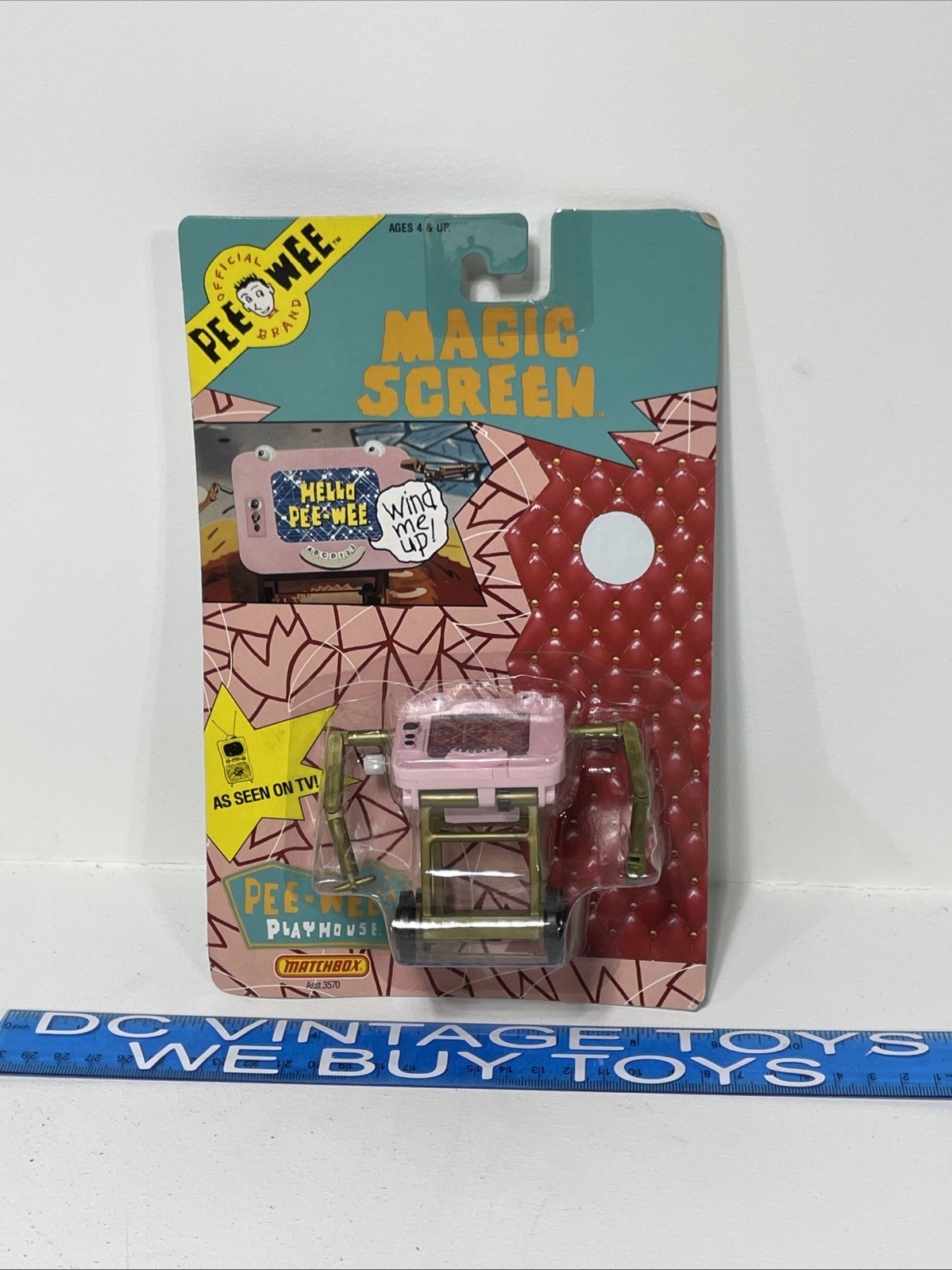 Pee-Wee Herman&rsquo;s Playhouse Magic Screen (1988) Matchbox Toy Figure New