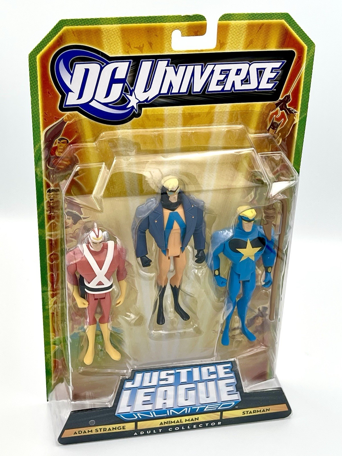 DC Universe ADAM STRANGE ANIMAL MAN STARMAN Justice League Unlimited 3-Pack 2011