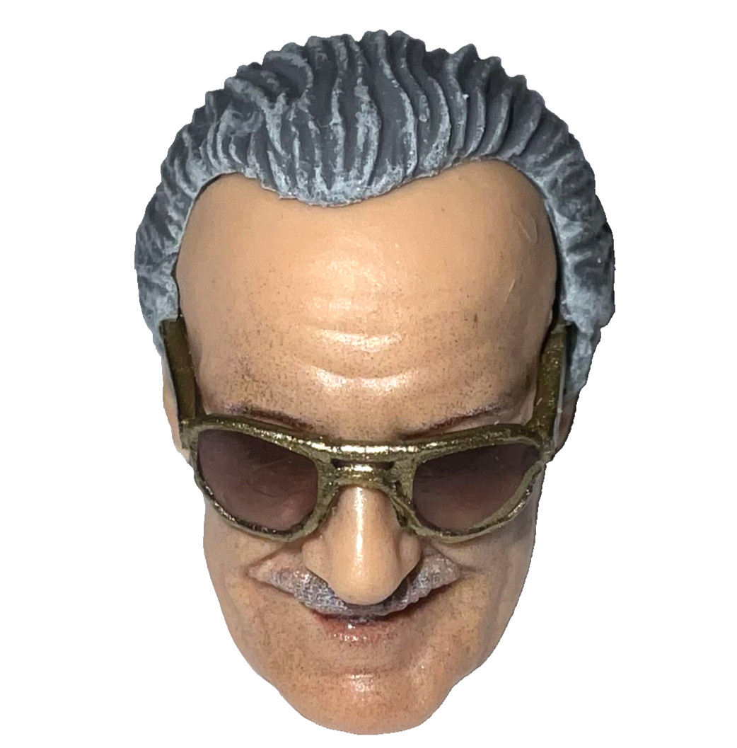 Marvel Legends STAN LEE HEAD Excelsior MCU for 6&Prime; Figure