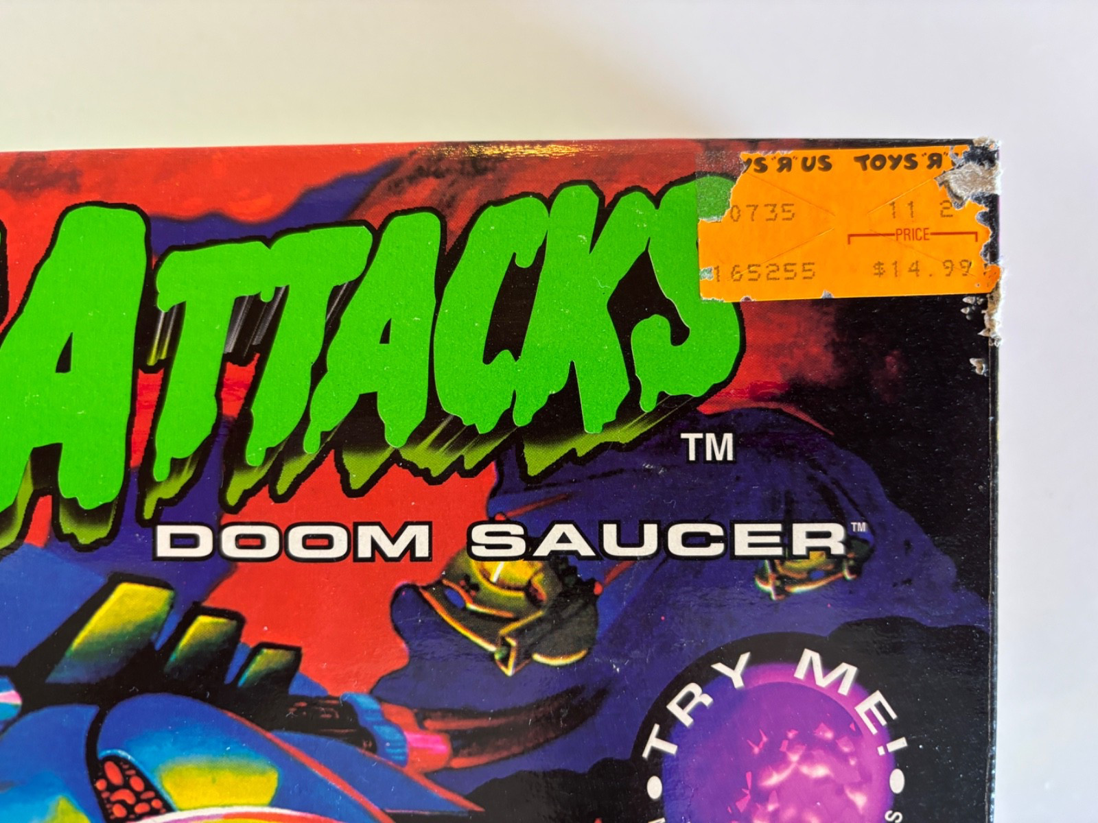1996 MARS ATTACKS Doom Saucer SEALED IN BOX Gorgeous Example TIM BURTON