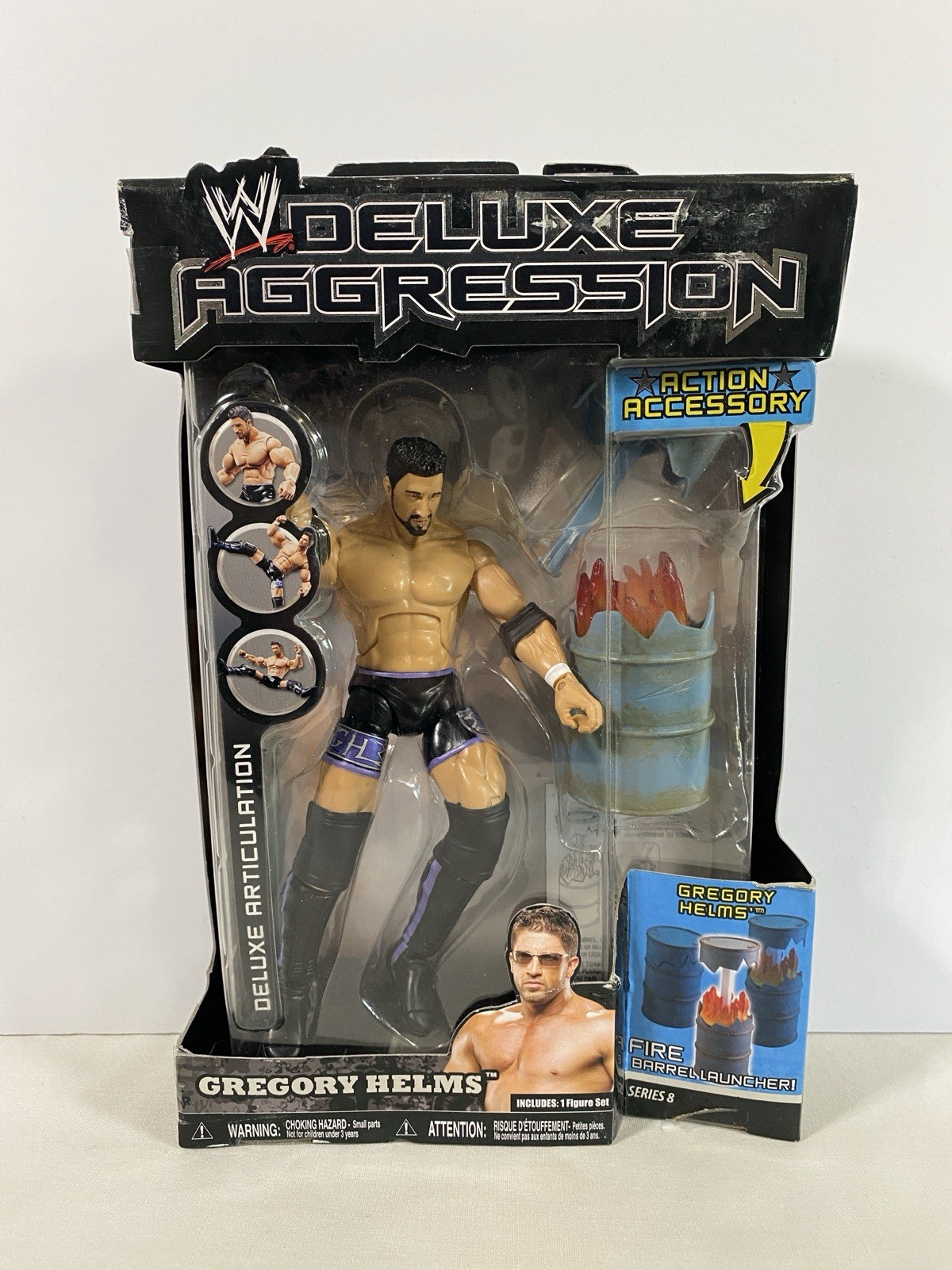 WWE GREGORY HELMS 2007 DELUXE AGGRESSION 8 JAKKS Figure The Hurricane Shane