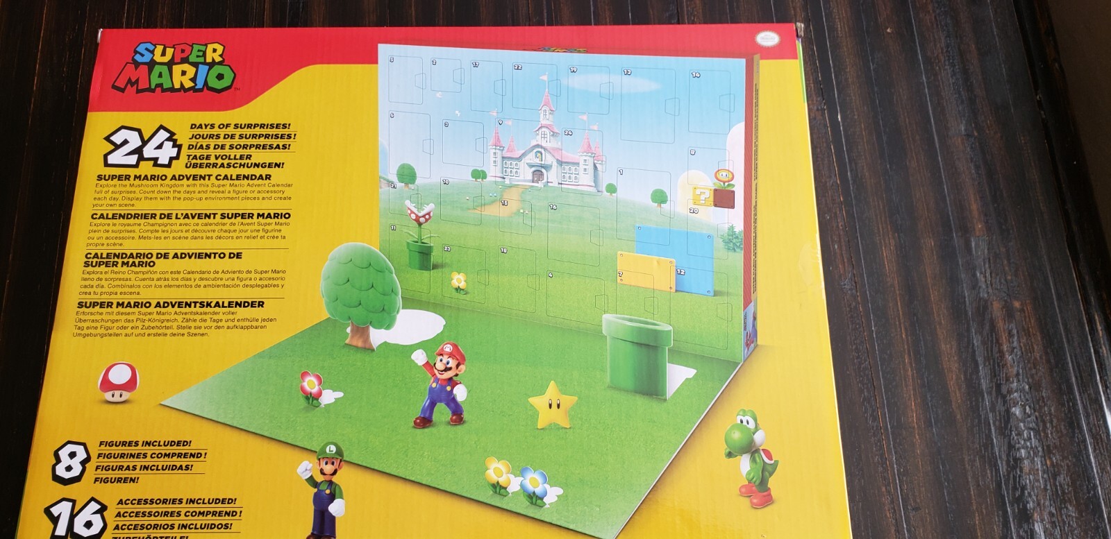 Nintendo Super Mario Pop-Up Environment 24 Pieces Advent Calendar Christmas NIB