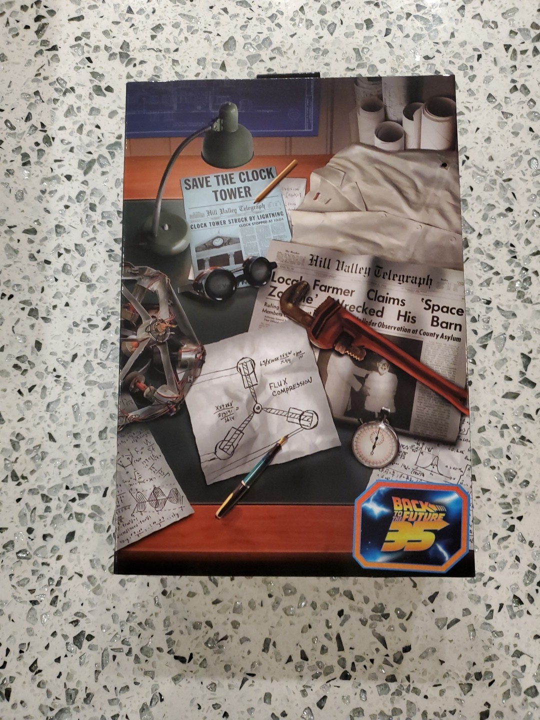 NECA Back To The Future 35 Exclusive Ultimate Doc Brown New Factory Sealed