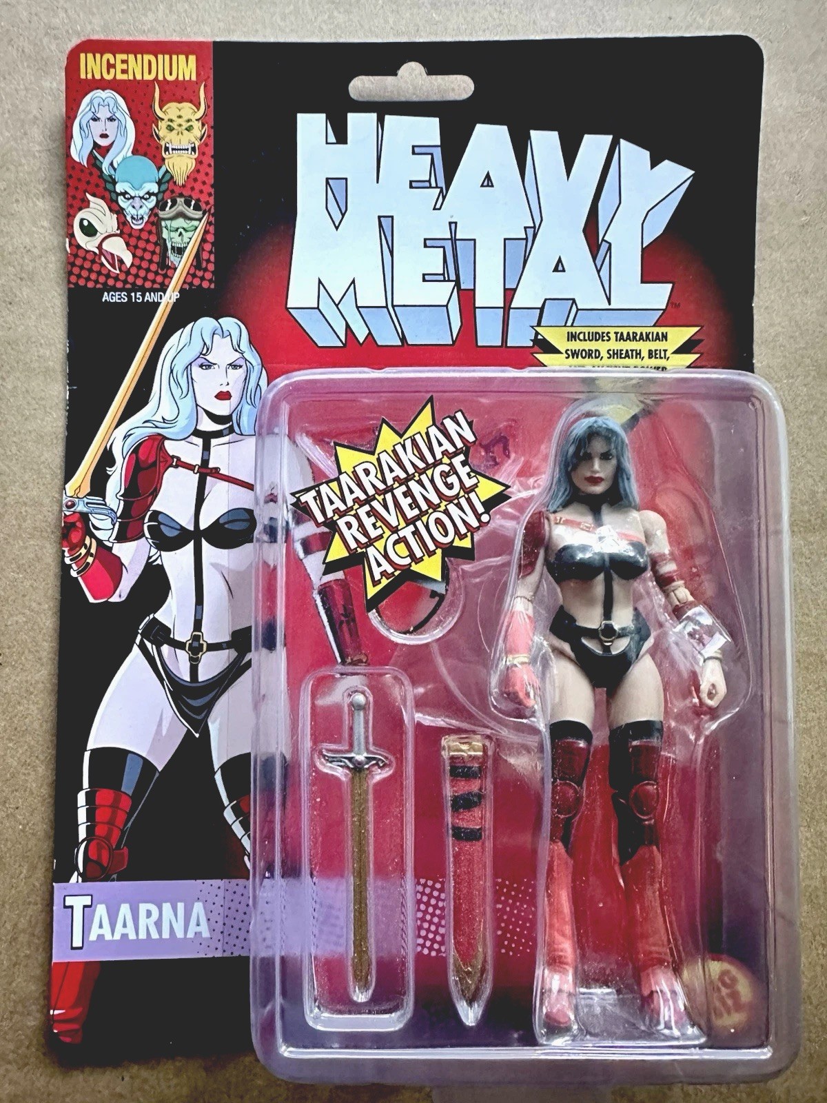 Taarnaa Tarkarian Revenge Toy Biz Action Figure (2019) Heavy Metal Sealed In Box