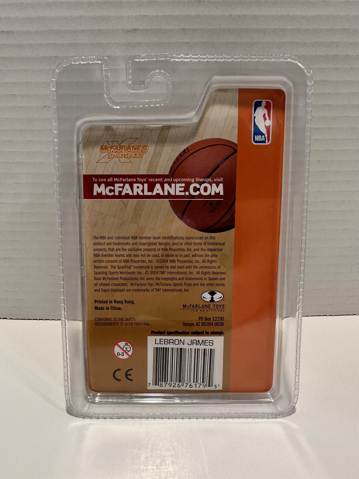 2004 McFarlane NBA LeBron James Cleveland Cavaliers Mini Action Figure 3&Prime; NEW!