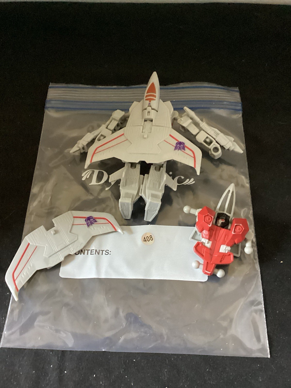 408-Transformers Authentics Bravo Decepticon Starscream action figure & Parts