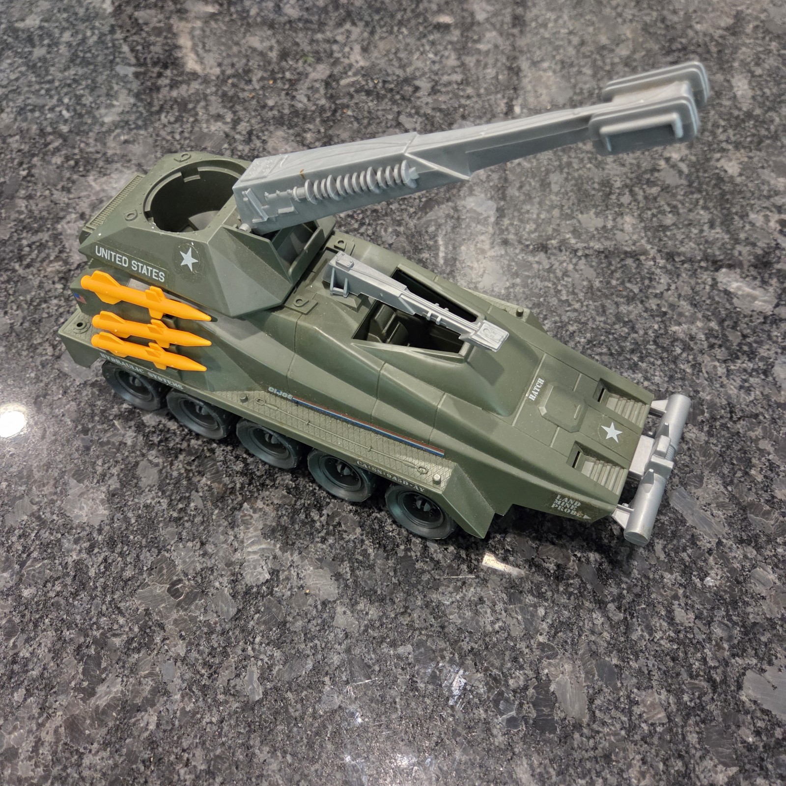 Original 1987 GI Joe Persuader Complete And Backstop action figure And File Card