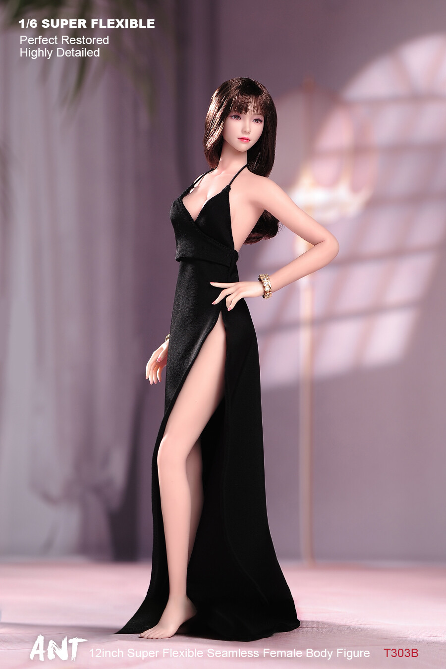 1/6 Narrow Shoulder Large Breast Makeup Details Seamless Body Figure Model Toy