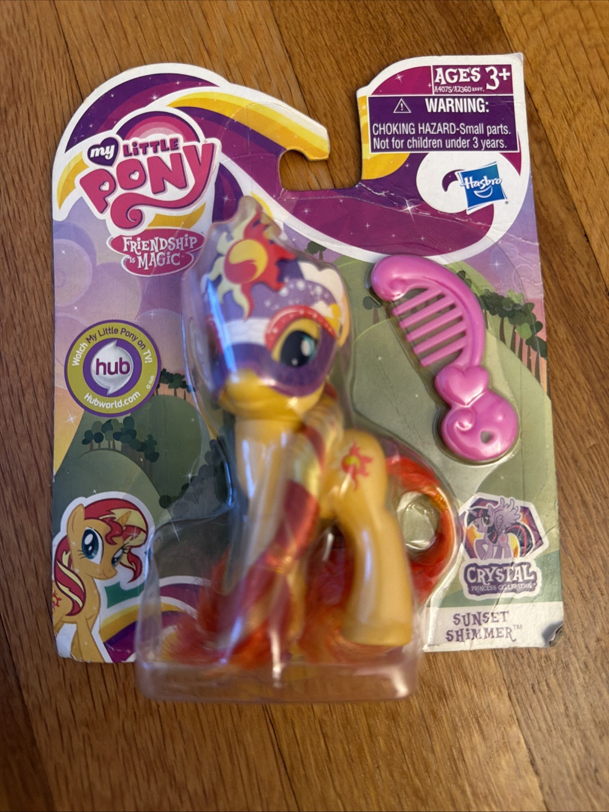 My Little Pony Crystal Princess Celebration Sunset Shimmer Masquerade Figure NIB