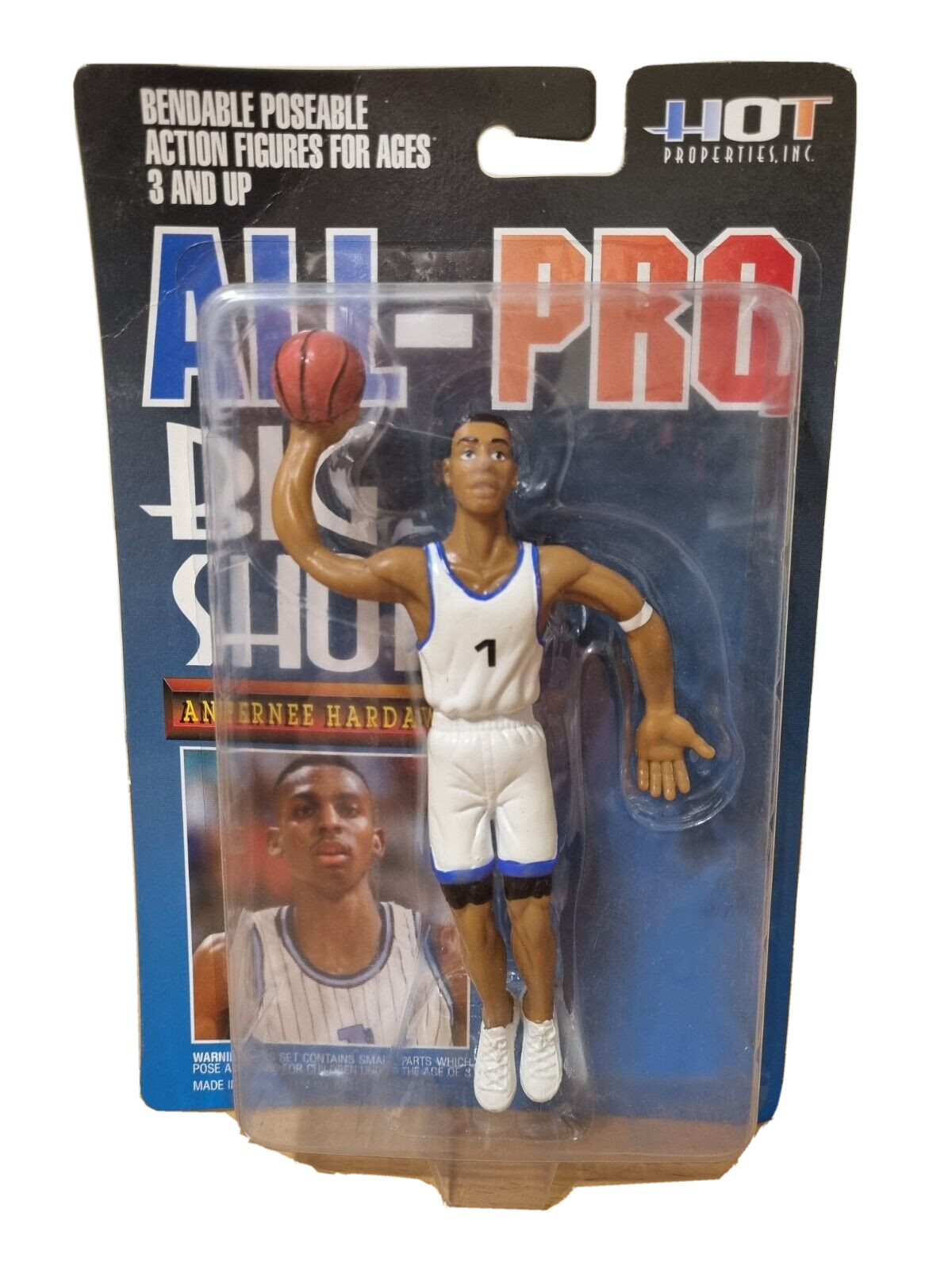 NBA Basketball Action Figure Bendable Poseable Doll Anfernee Hardaway All-Pro
