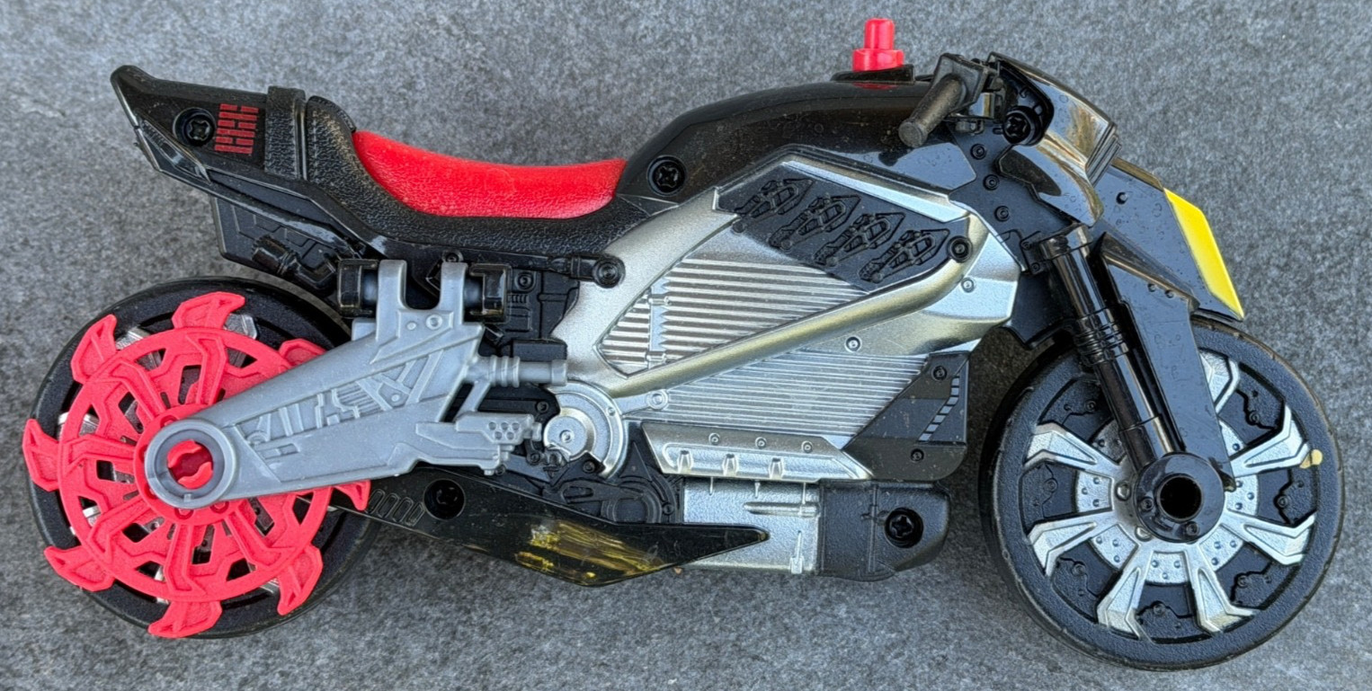G.I. Joe Origins Snake Eyes Stealth Cycle Vehicle 2000 Hasbro Toy Motorcycle