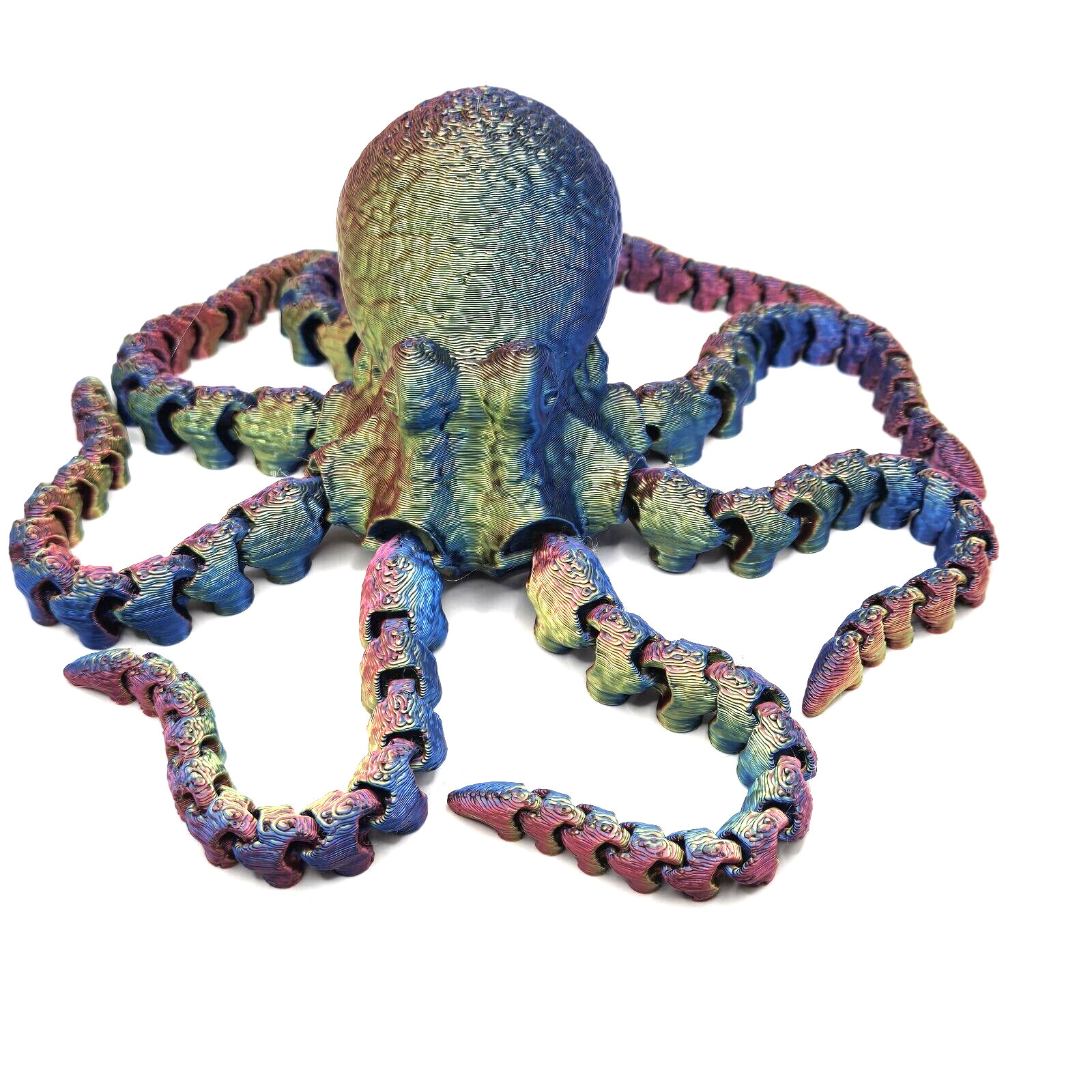 Octopus Articulated Figure 3D Printed Handmade Novelty Collectable toy Gift