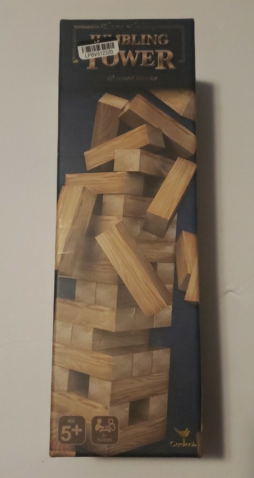 Jumbling Tower Cardinal 48 Wood Blocks Tumbling Puzzle Adult Kid Family Game NEW