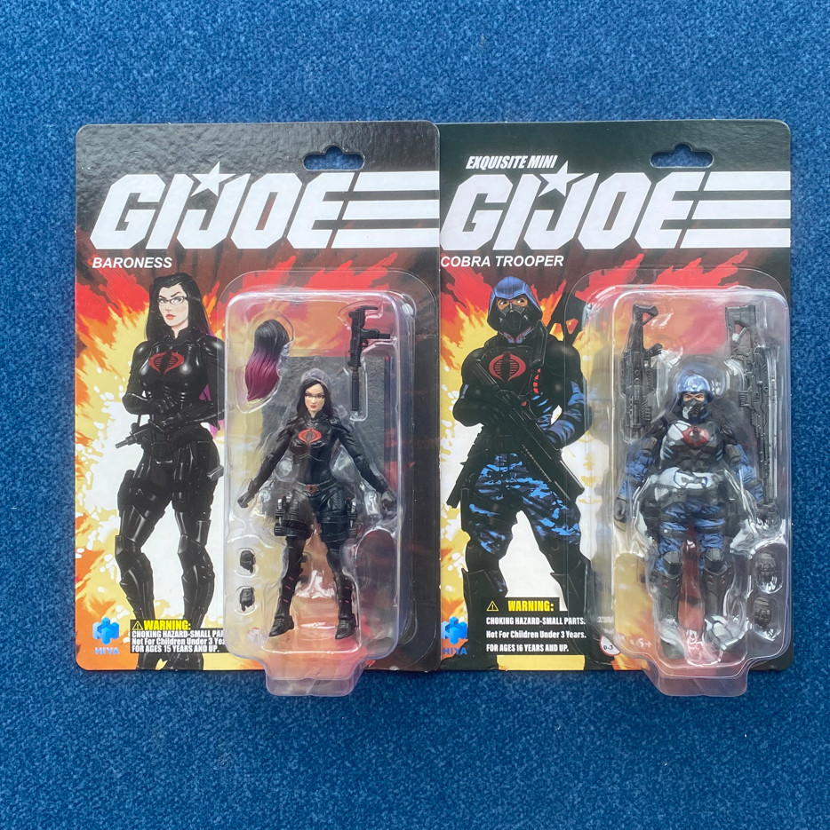 HIYA Exquisite Mini Series Scale 3.75 Inch G.I.Joe Baroness & Cobra Trooper 2PK