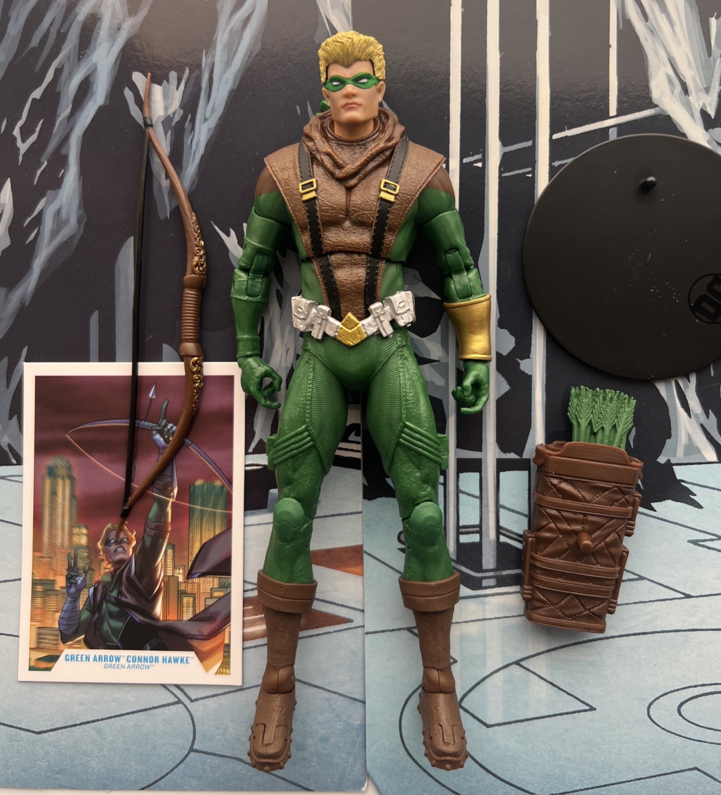 DC MULTIVERSE GREEN ARROW CONNOR HAWKE GOLD LABEL COLLECTION LOOSE