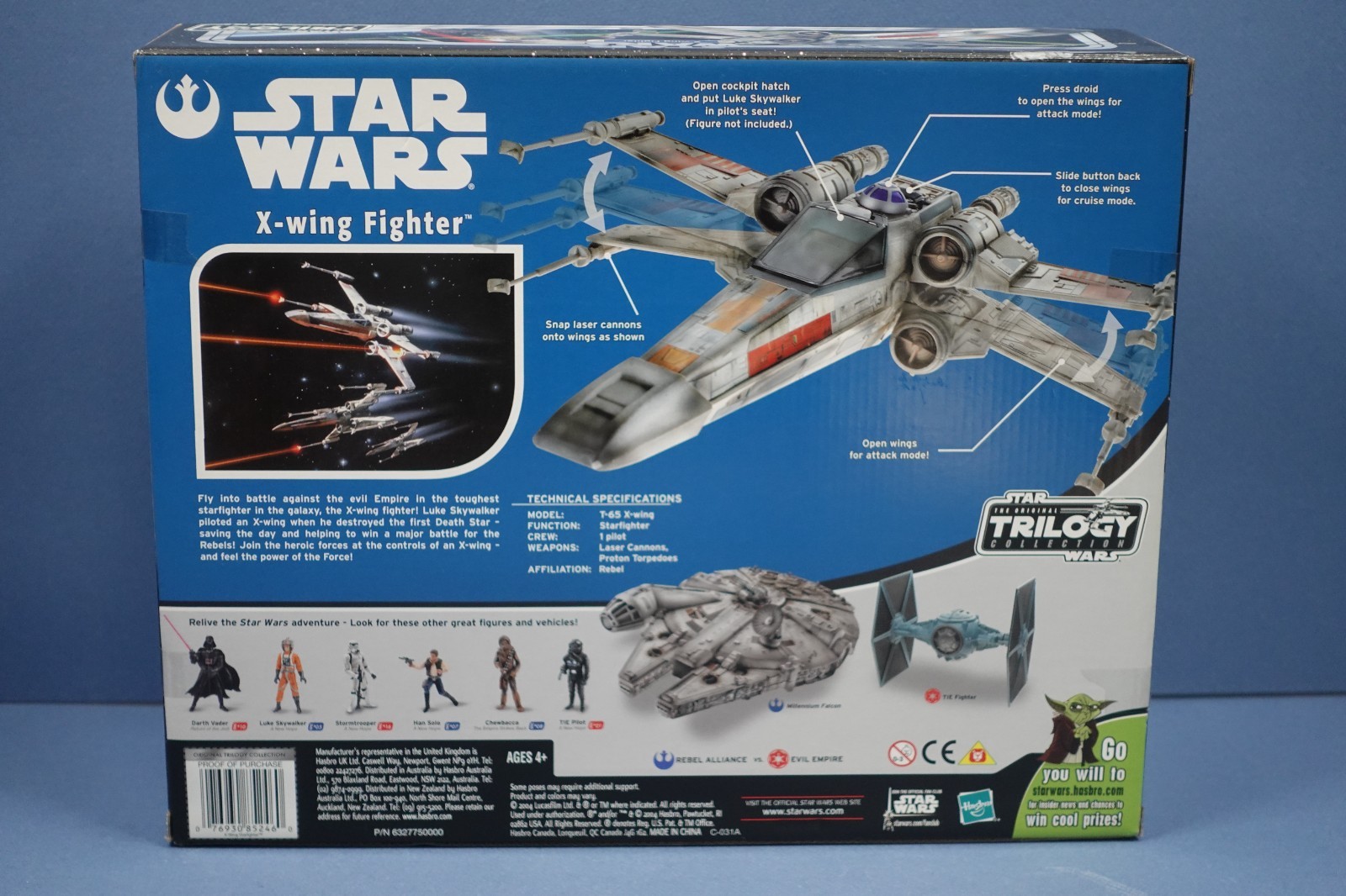 Star Wars Original Trilogy Collection: X-Wing Fighter Starship 2004 New/Sealed