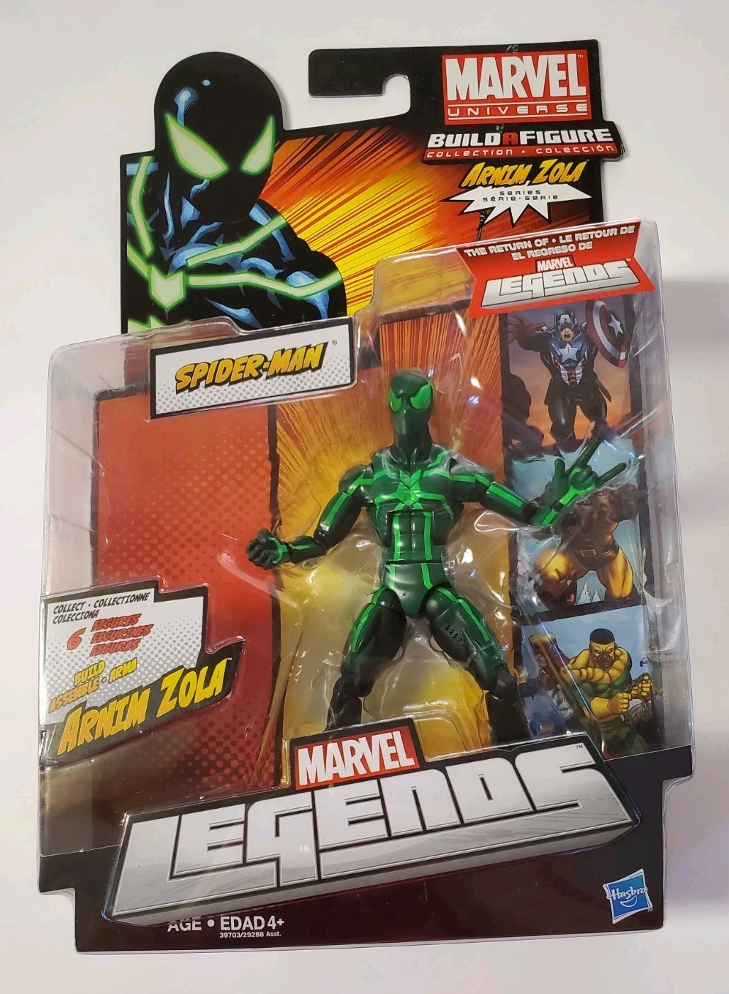 Marvel Legends Build A Figure Arnim Zola – Green Spiderman