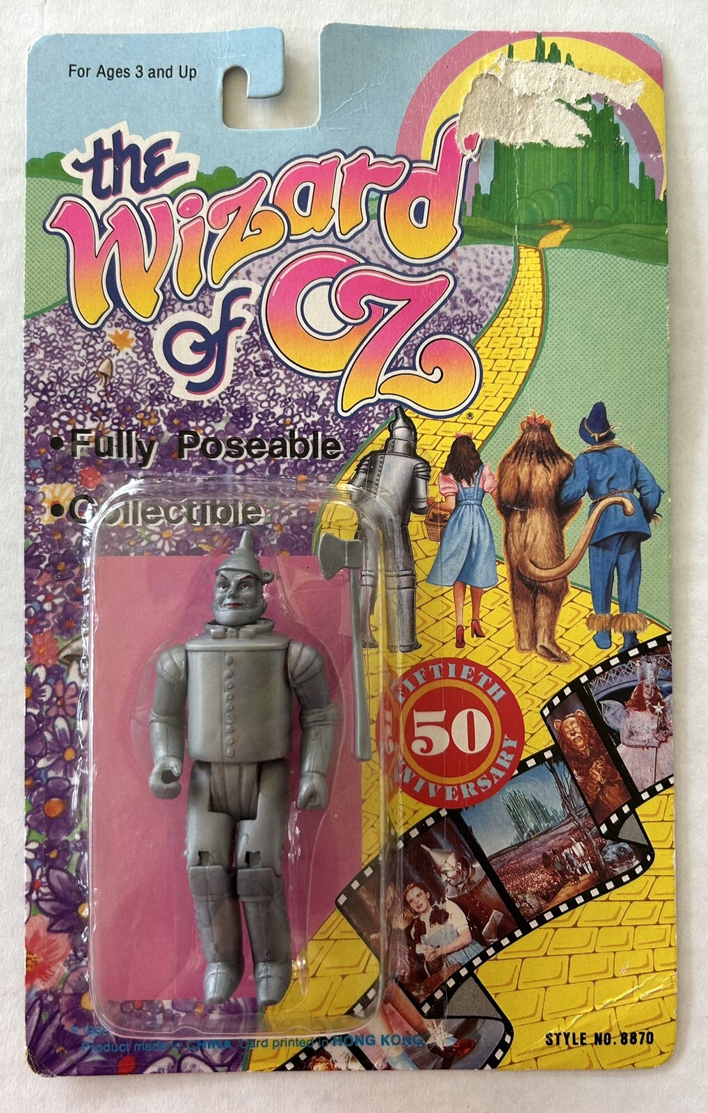 The Wizard Of Oz Tin Man Poseable Figure 4&Prime; 50th Anniversary Vintage 1988