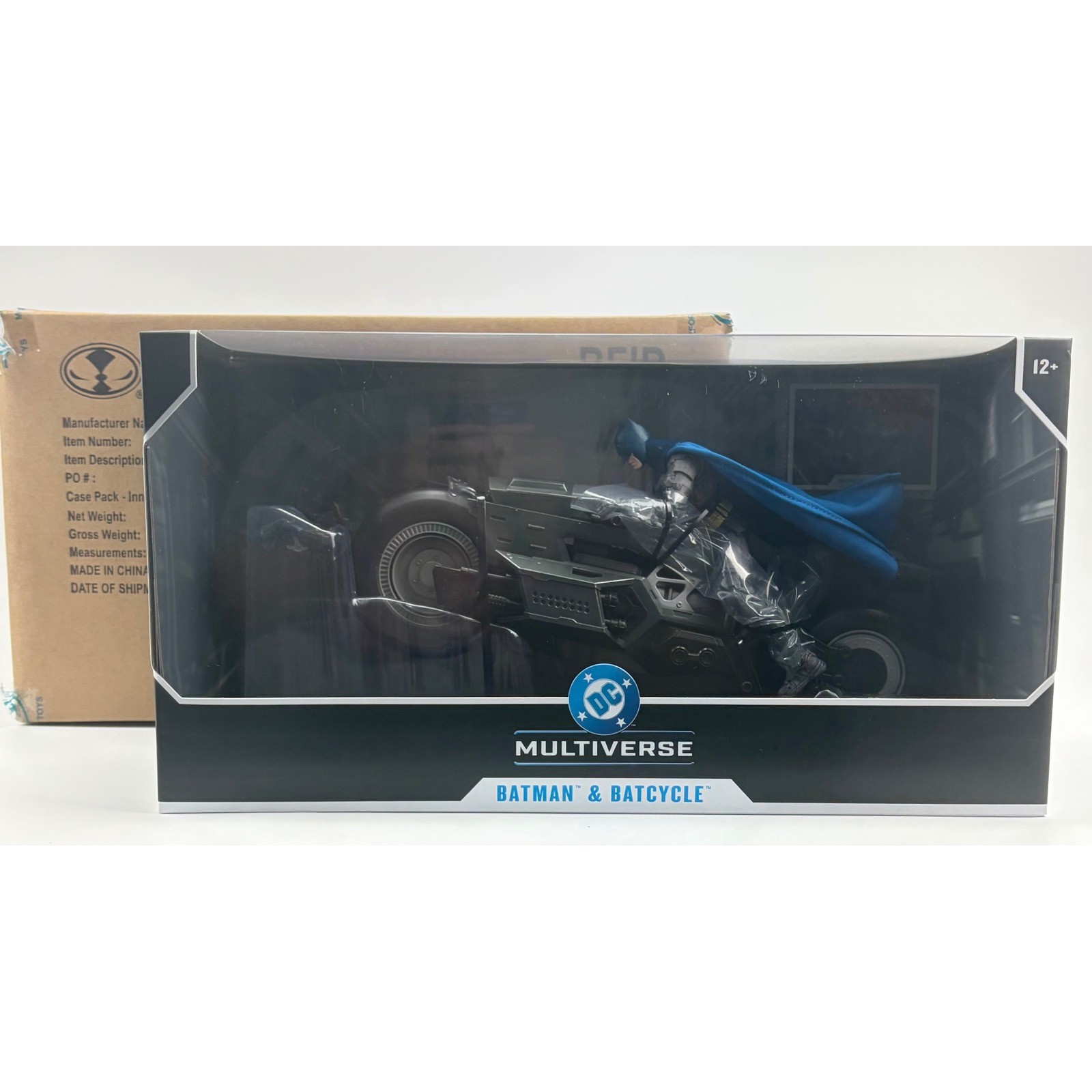 McFarlane DC Multiverse Batman and Batcycle The Flash Movie 7 Inch Figure Set