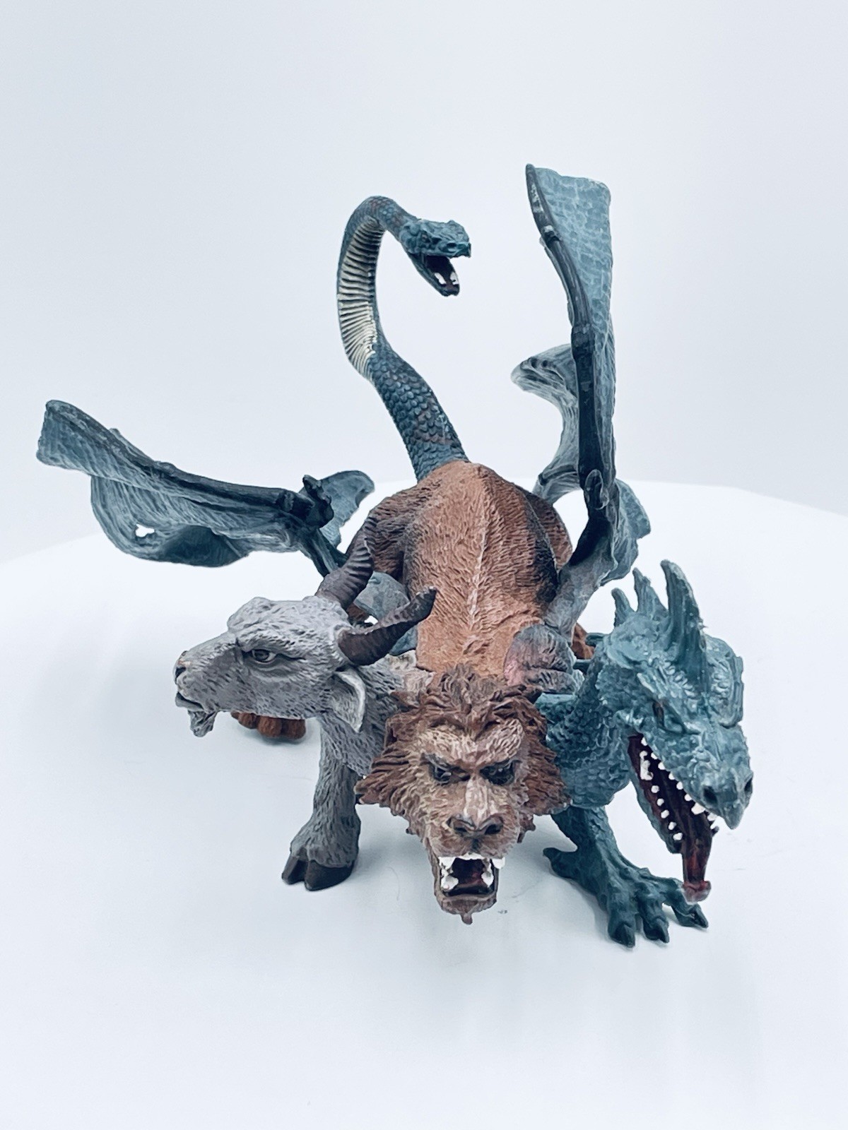 Safari Mythical Realms Chimera Figure 3-Headed Goat Lion Dragon Fantasy Creature