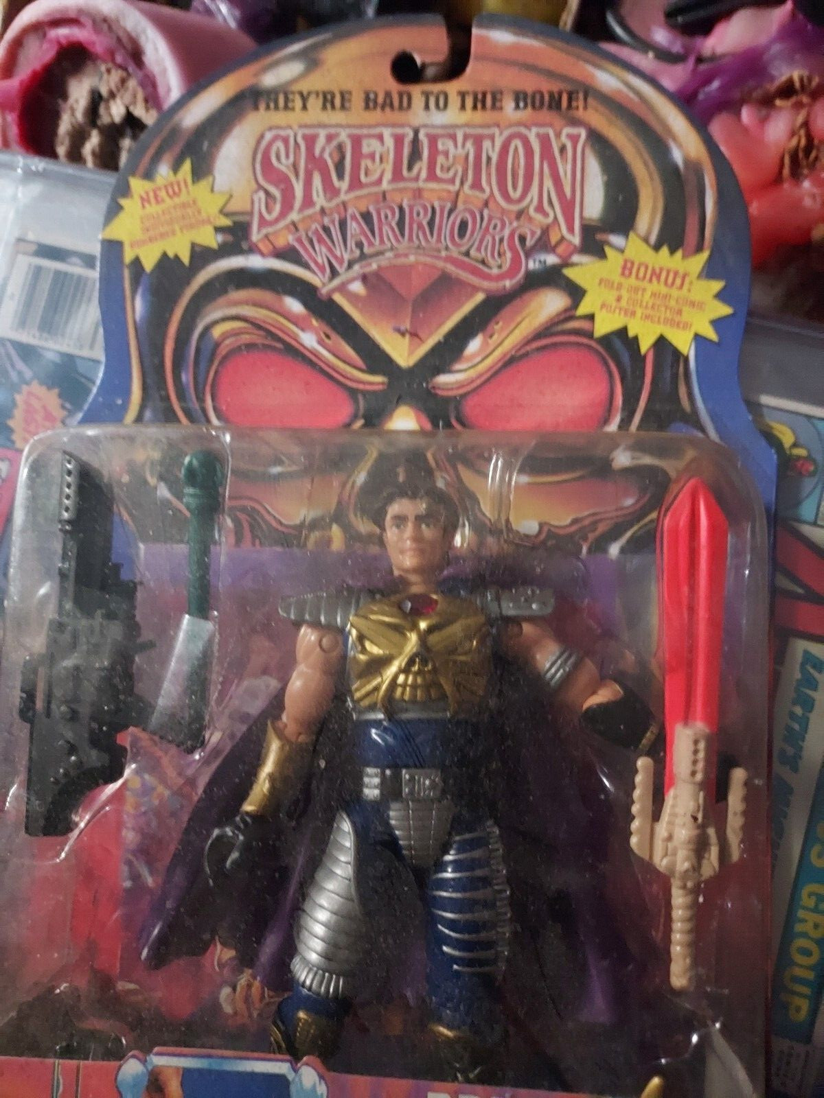 SKELETON WARRIORS PRINCE « LIGHTSTAR » 6&Prime; FIGURE 1994 PLAYMATES NEW SEALED NIP