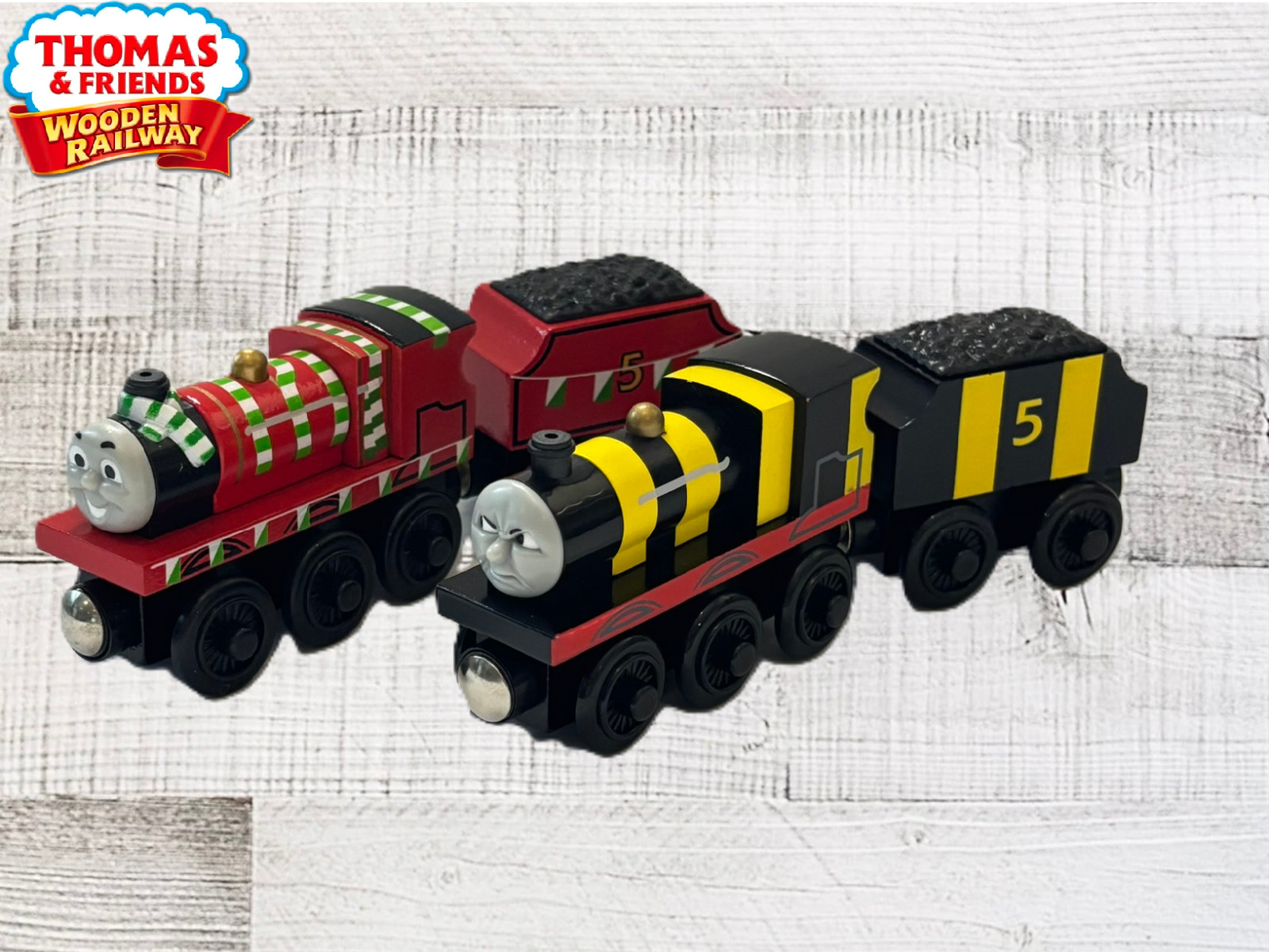 Adventures of James – Thomas & Friends Wooden Railway Train Team Colors LC99134