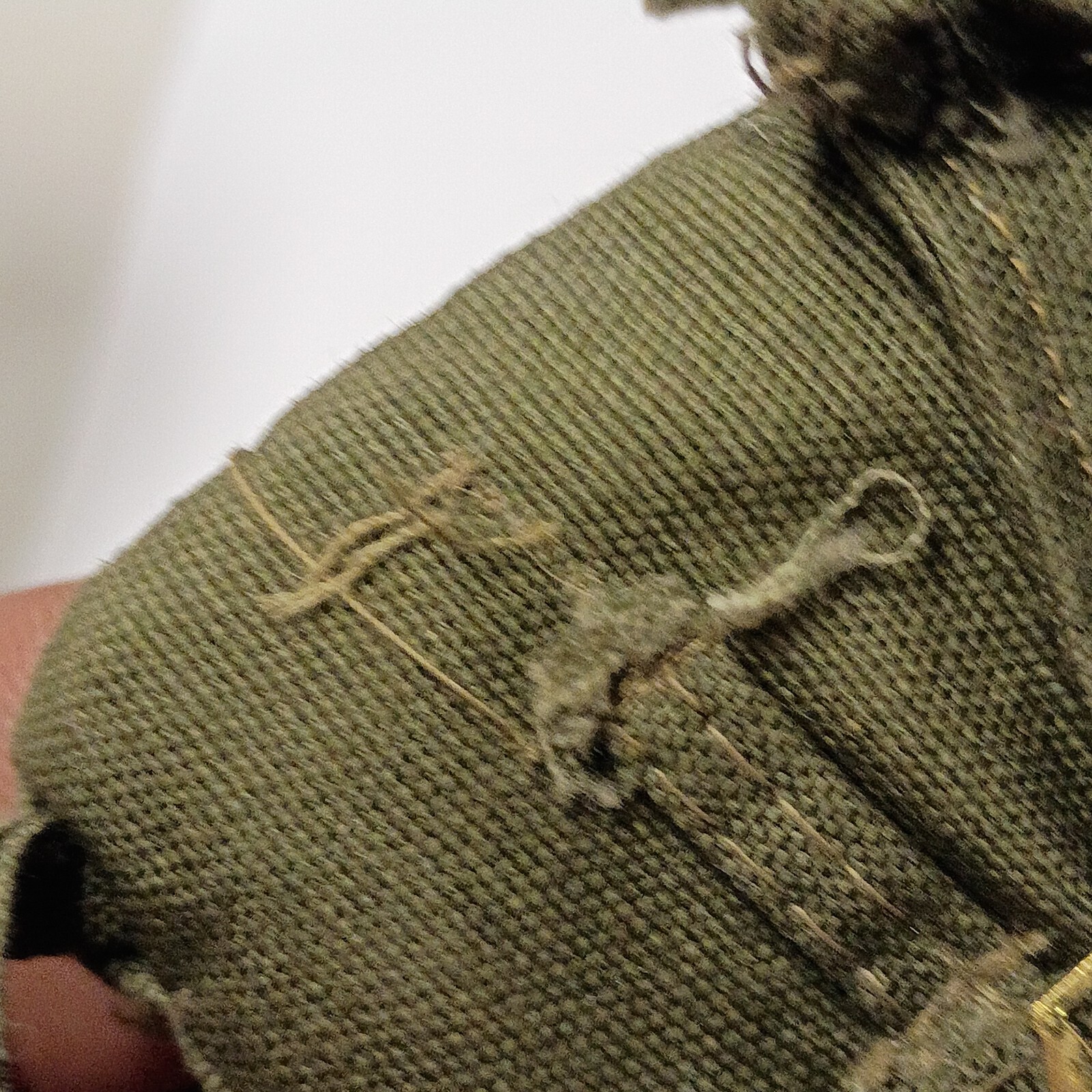 Vintage GI Joe 1964 Green Ruck Sack With Straps And Buckles One Strap Not Intact
