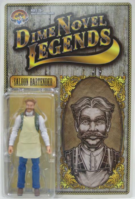 Dime Novel Legends 1:18 scale (4&Prime;) old west action figure Saloon Bartender