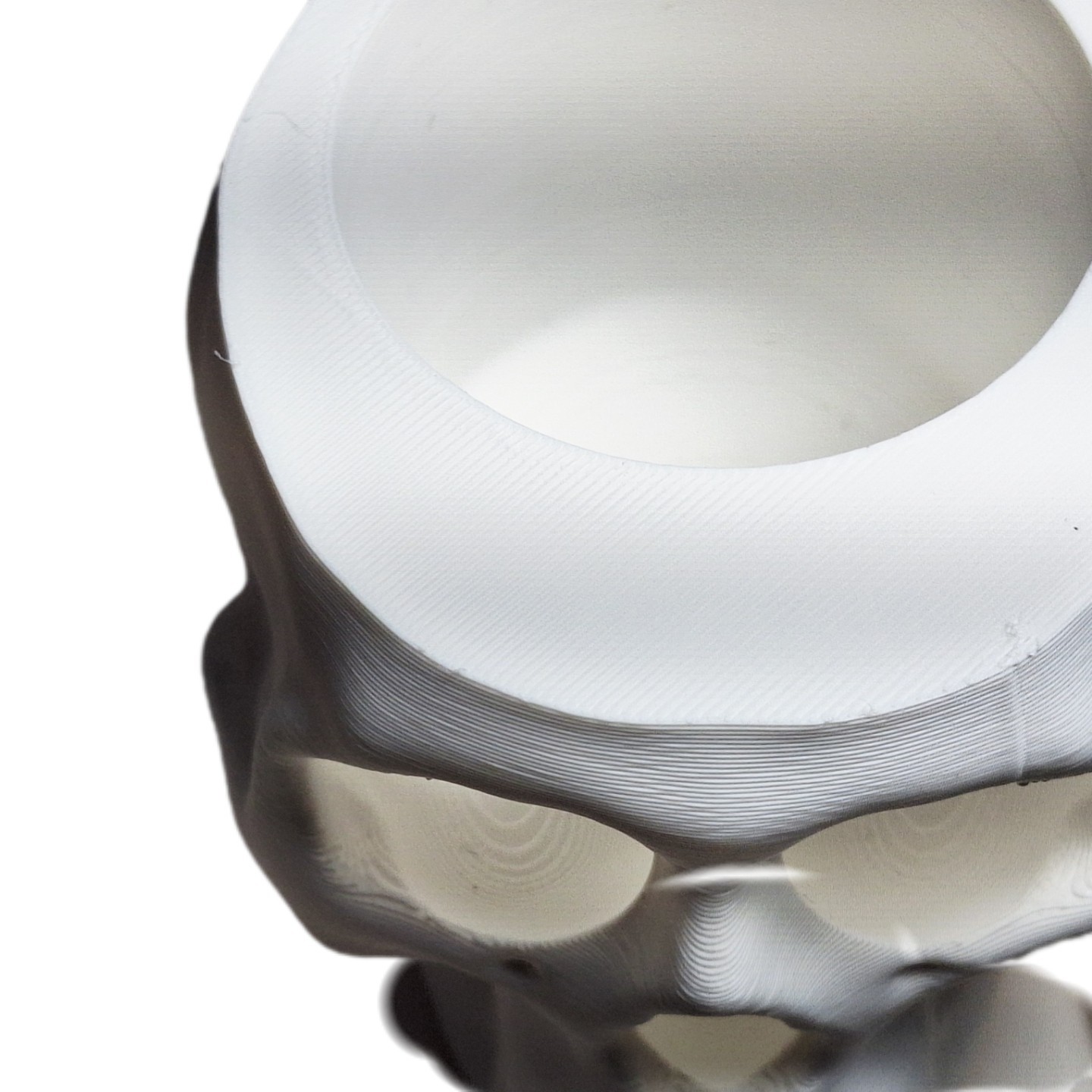 FlexiMech Human Skull Tealight Lamp Sculpture Bone White Tealight Cover Holder