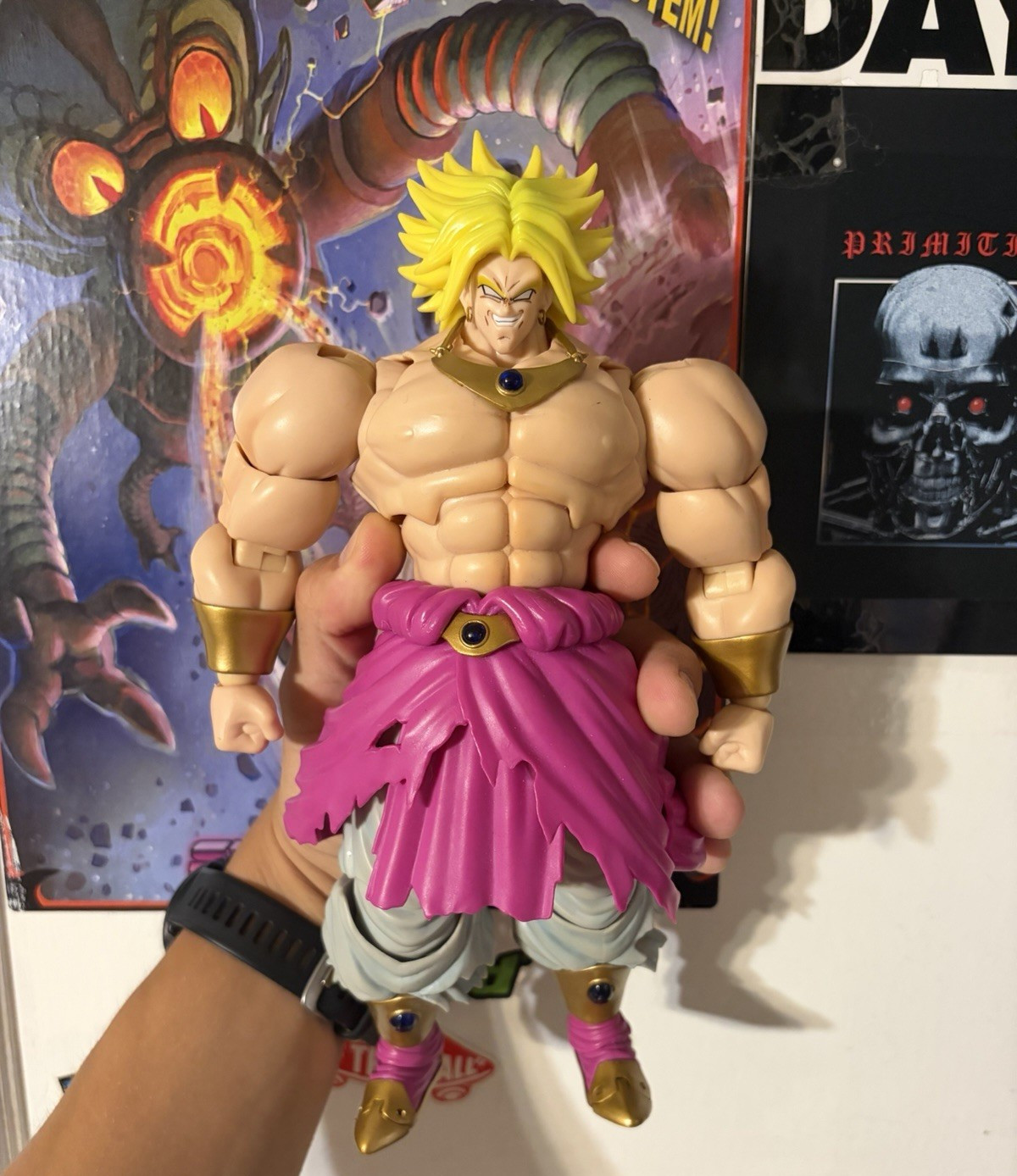 Dragon Ball Broly Action Figure – Includes Alternate Heads, Hands & Hair