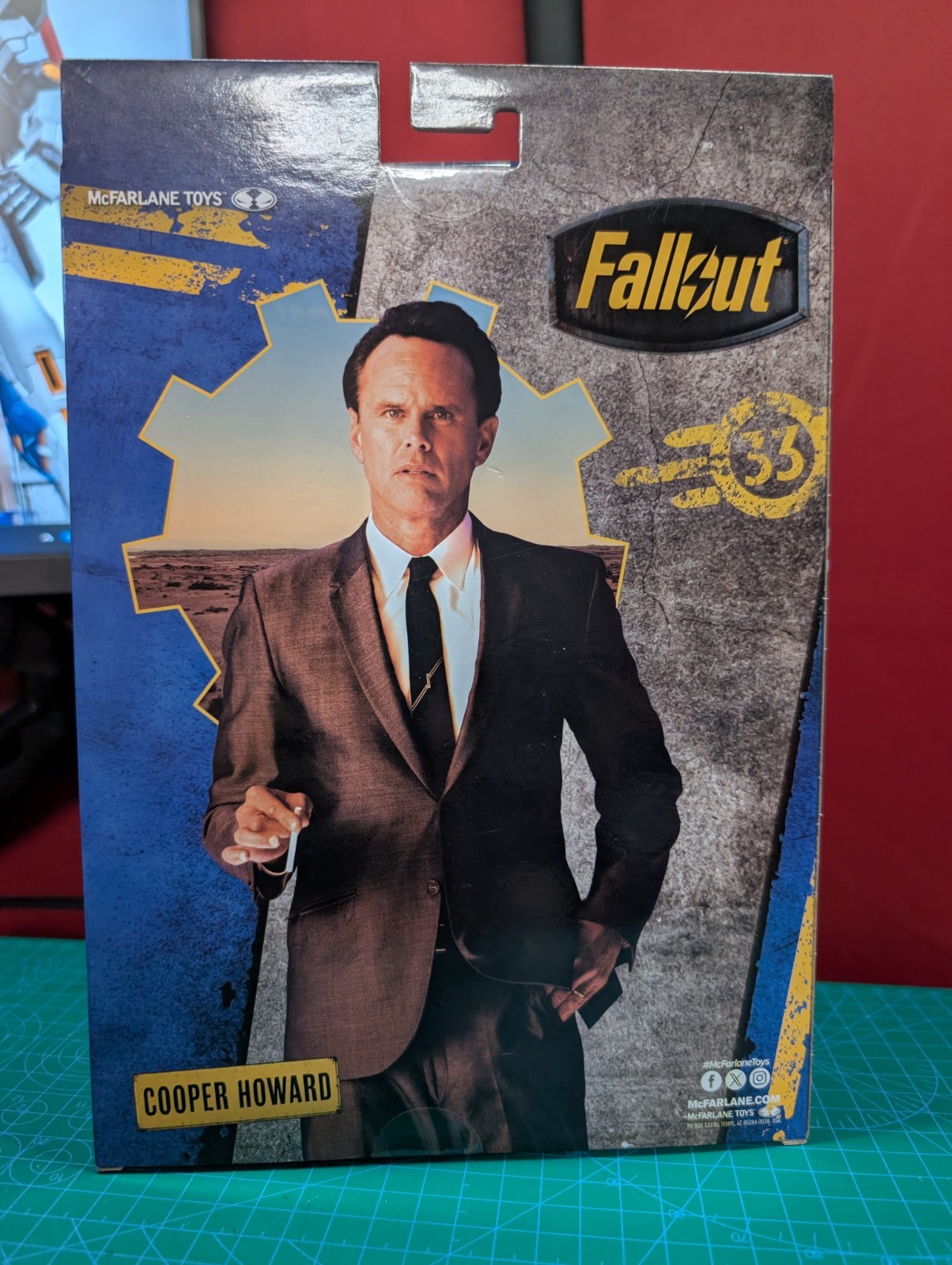 McFarlane Fallout Series Cooper Howard Action Figure Platinum Red Chase Edition