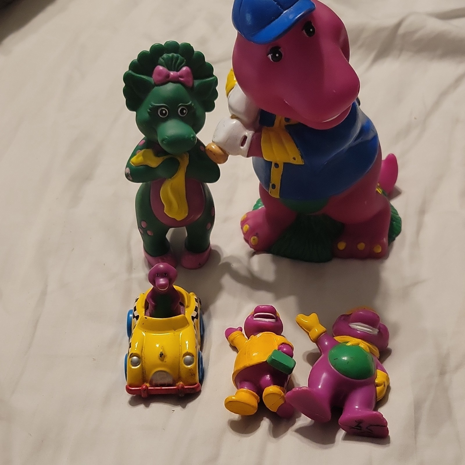 The Lyons Group Barney & Friends Action Figures 1993 Barney Baby Bop Car