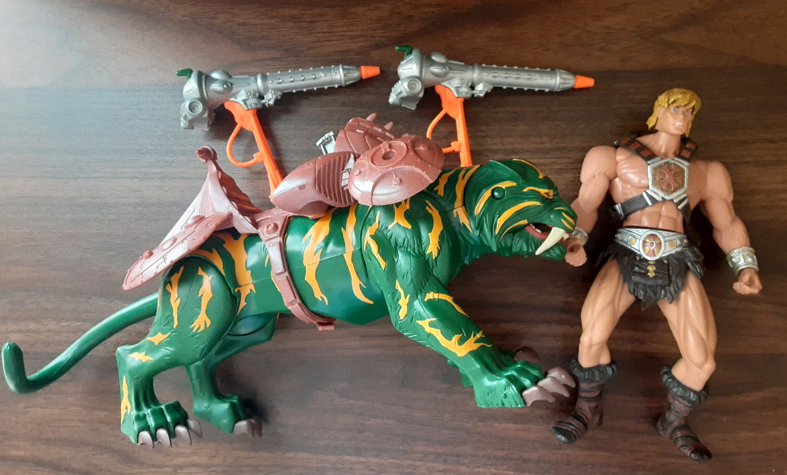 Mattel Masters of the Universe 200X Battle Cat + He-Man Figure (Not Complete)