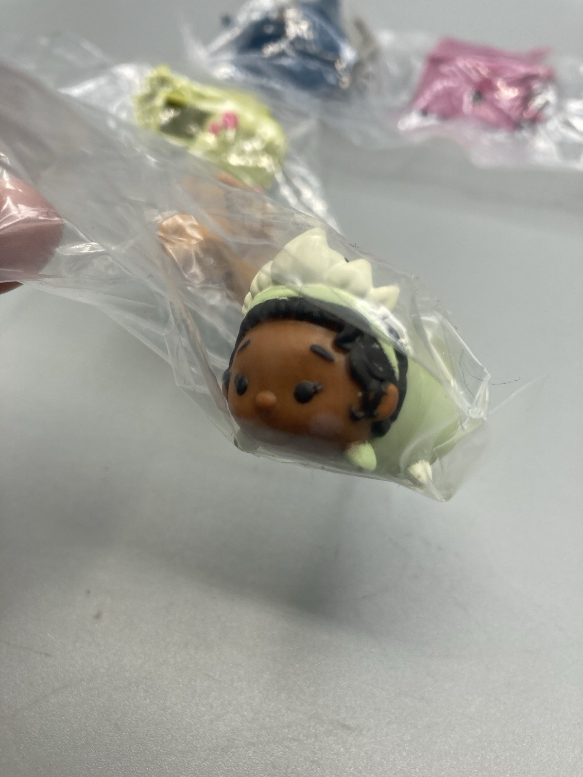 Disney Tsum Tsum Tiana Mulan Mystery Mini Figures & Stands Lot 2 Princess Sets