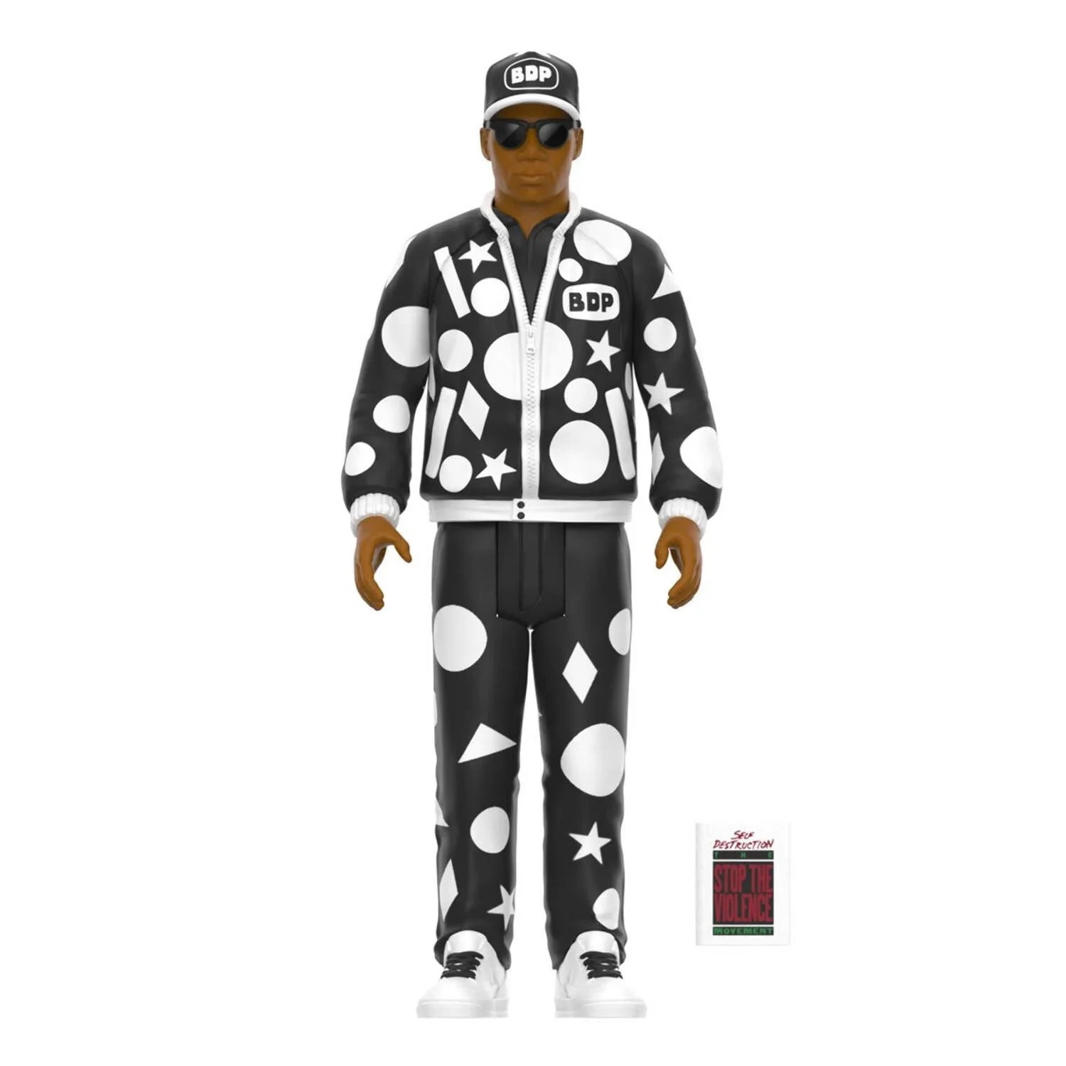 Super7 KRS-One Self Destruction Stop The Violence Movement 3.75&Prime; ReAction Figure