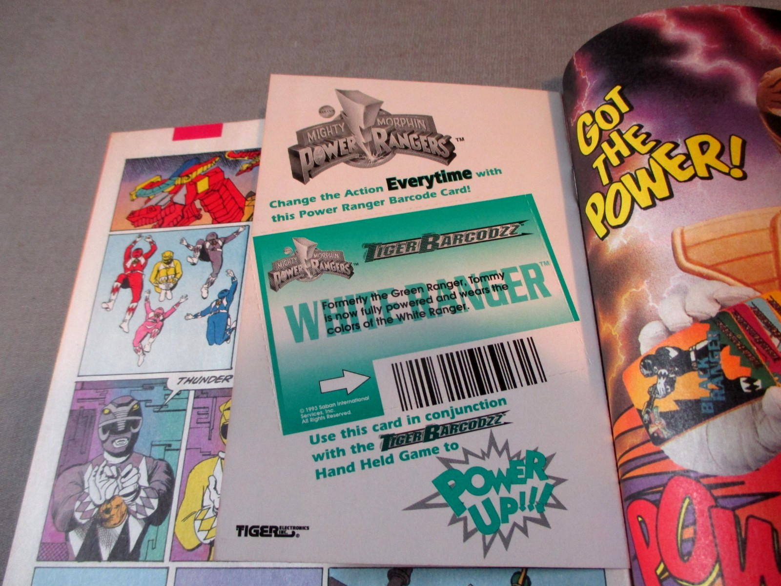 1994- SABANS MIGHTY MORPHIN POWER RANGERS NO.1 COMIC BOOK-W-CARD- NM+ OR BETTER