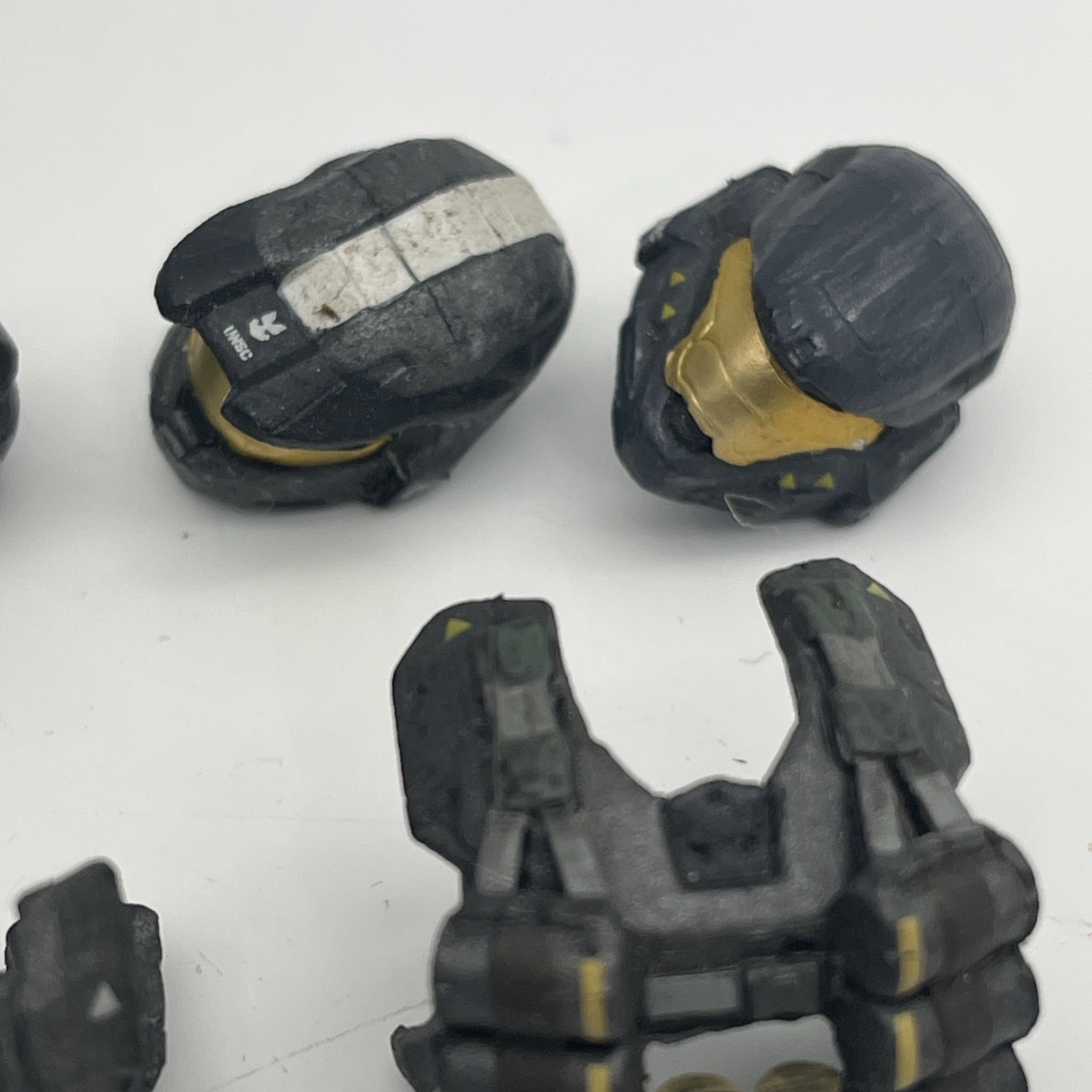 Halo Reach Spartan Grenadier Commando/Scout/Eva STEEL ARMOR PACK Mcfarlane RARE