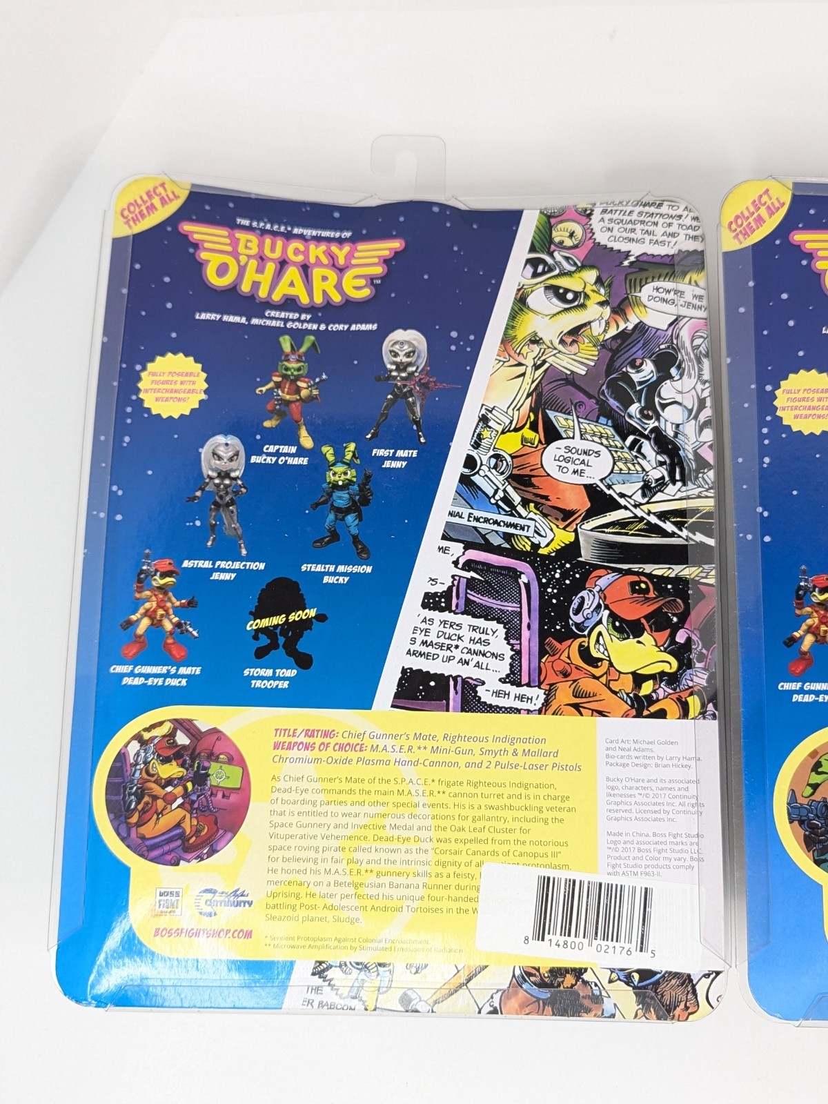 3 Bucky O&rsquo;Hare Action Figures Dead-Eye Duck Jenny Boss Fight Studio 2017 New