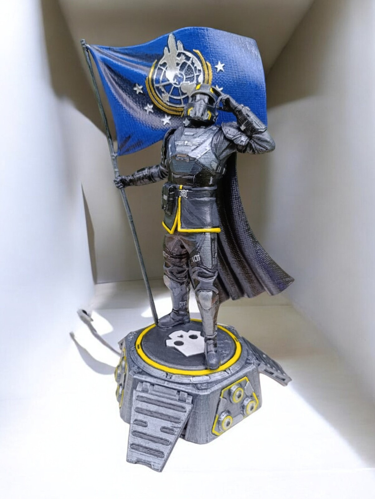 Figura Fanart Helldiver Soldado Pintado con aerografo
