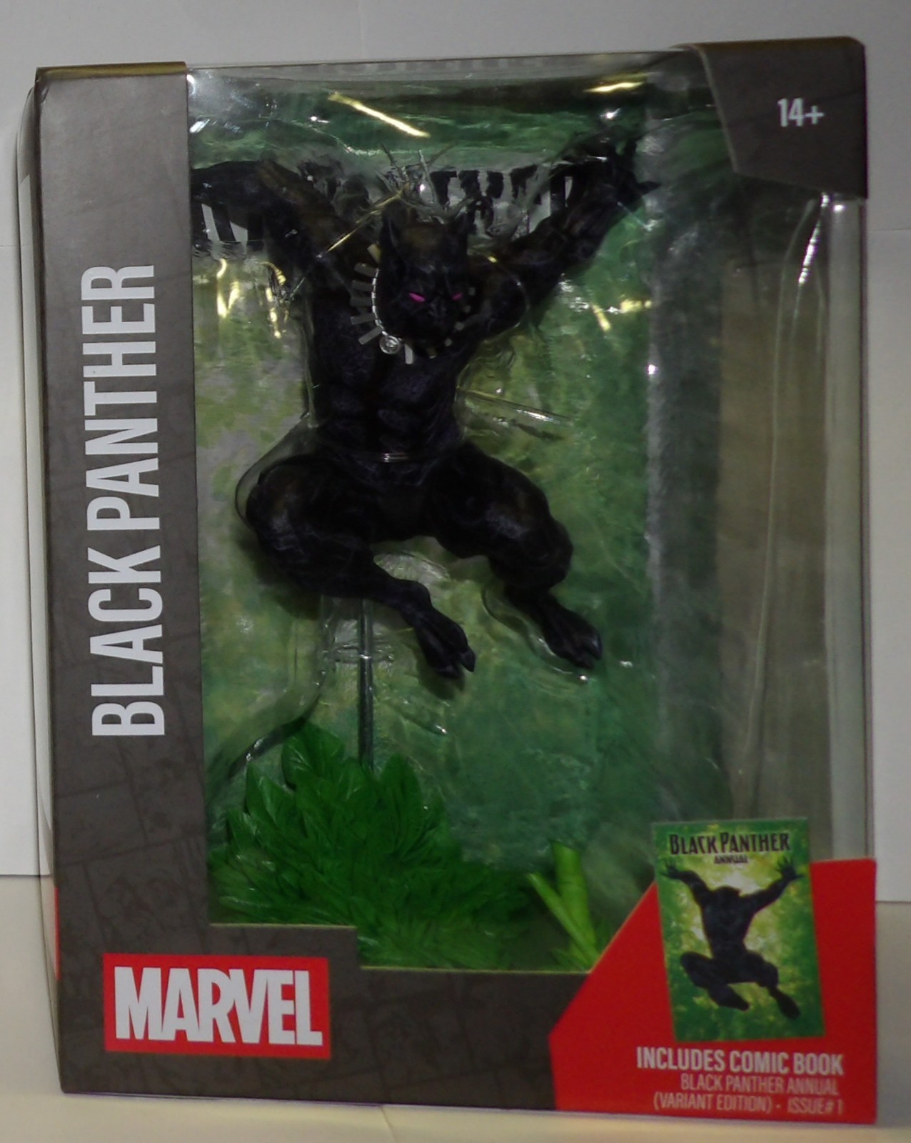 McFarlane ~ BLACK PANTHER ~ Marvel Collection Figure & Comic Book Annual #1