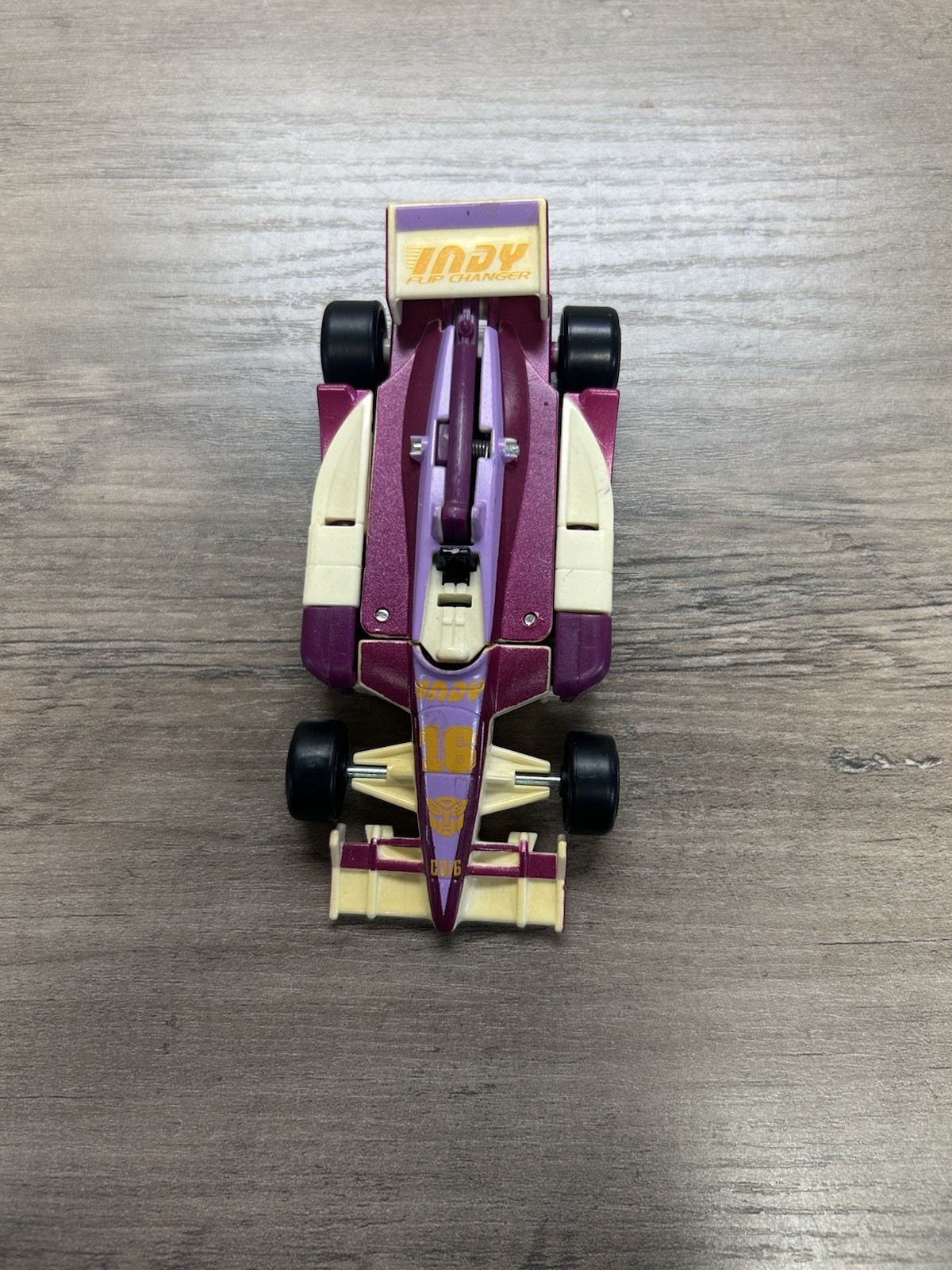 Vintage 2000 Hasbro Purple Action Figure Takara 4.5&Prime; Race Car