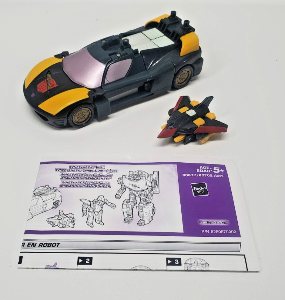 Transformers Armada WHEELJACK & WIND SHEER missing missiles Good Condition