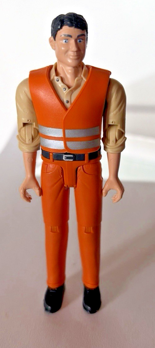 Bruder B-World Man (Orange Pants / Tan Shirt /Black Hair) Germany 2010 FREE SHIP