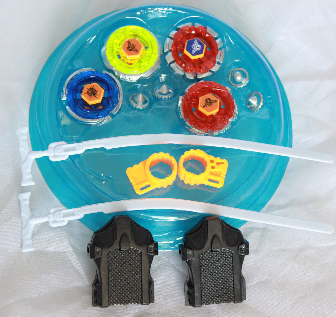 4D Metal Fusion Beyblade Battle Clash Tornado Speed Set With Stadium US Seller