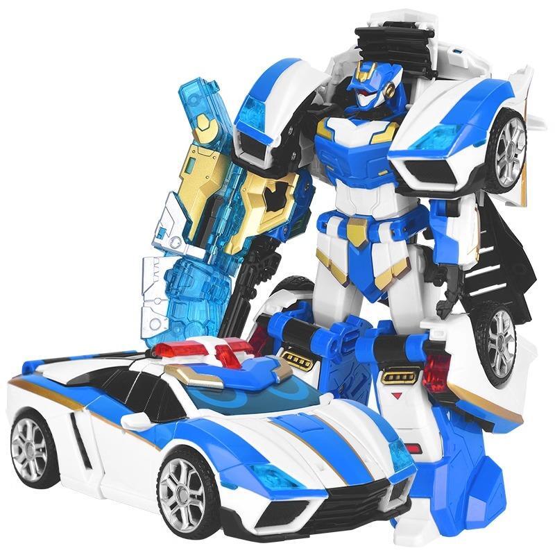 Metal Cardbot 7-11&Prime; Transform Figure Boys Kids Toy Car Truck Plane Vehicle Robot