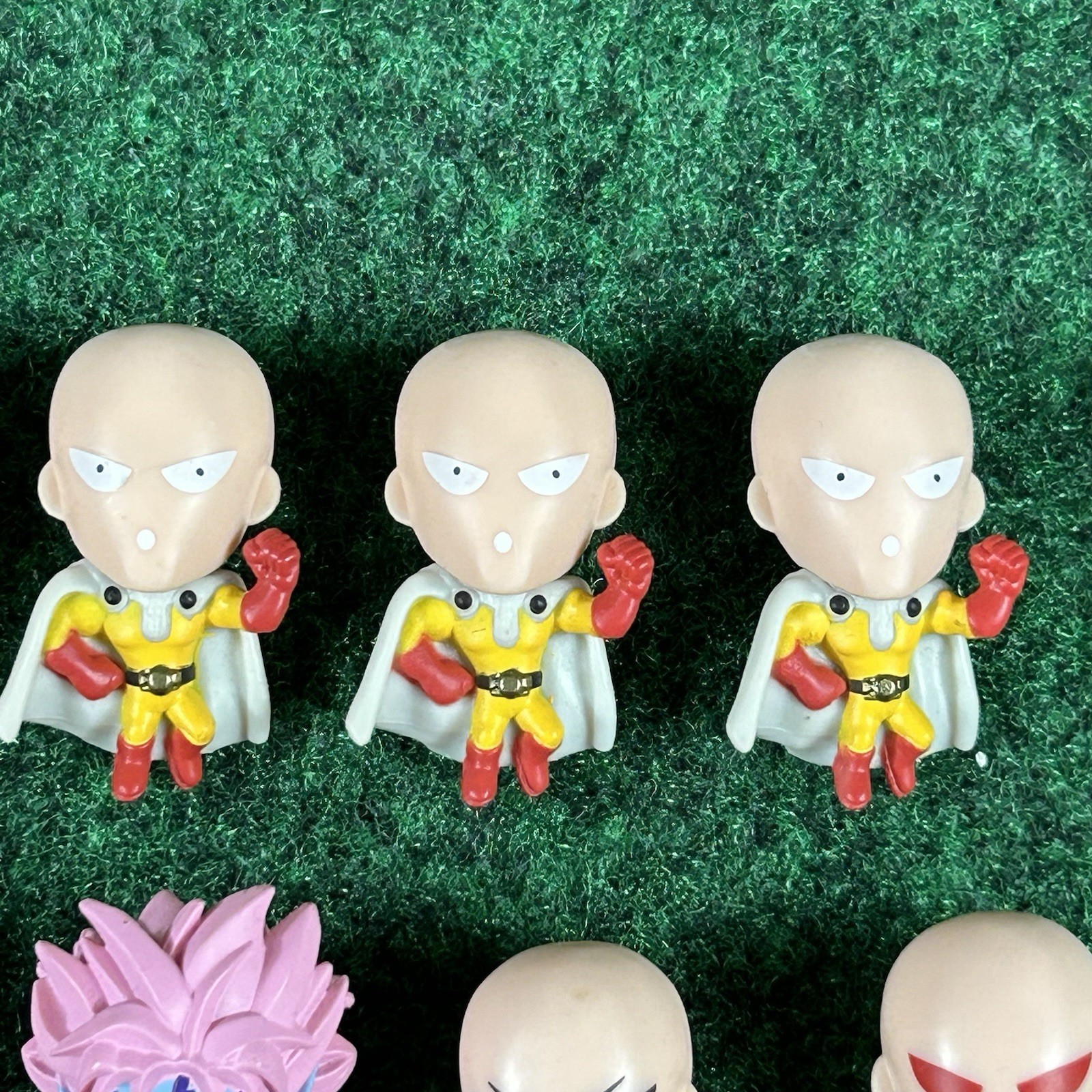 One Punch Man & Lord Boros Mini Figures Set Of 10 Opened Used Loose No Stand