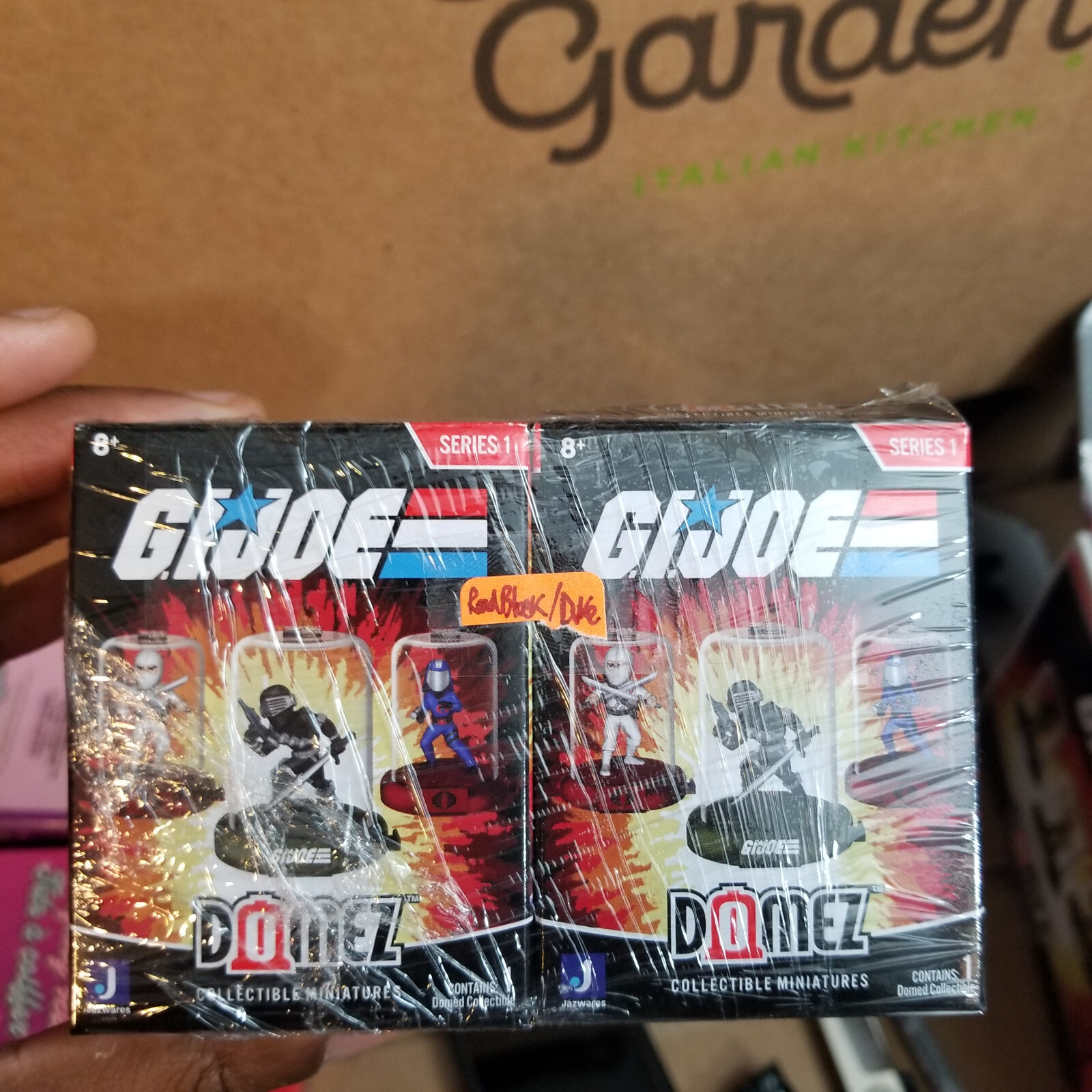 2 GI JOE Domez Mini Figures in Capsules DUKE & ROADBLOCK NEW